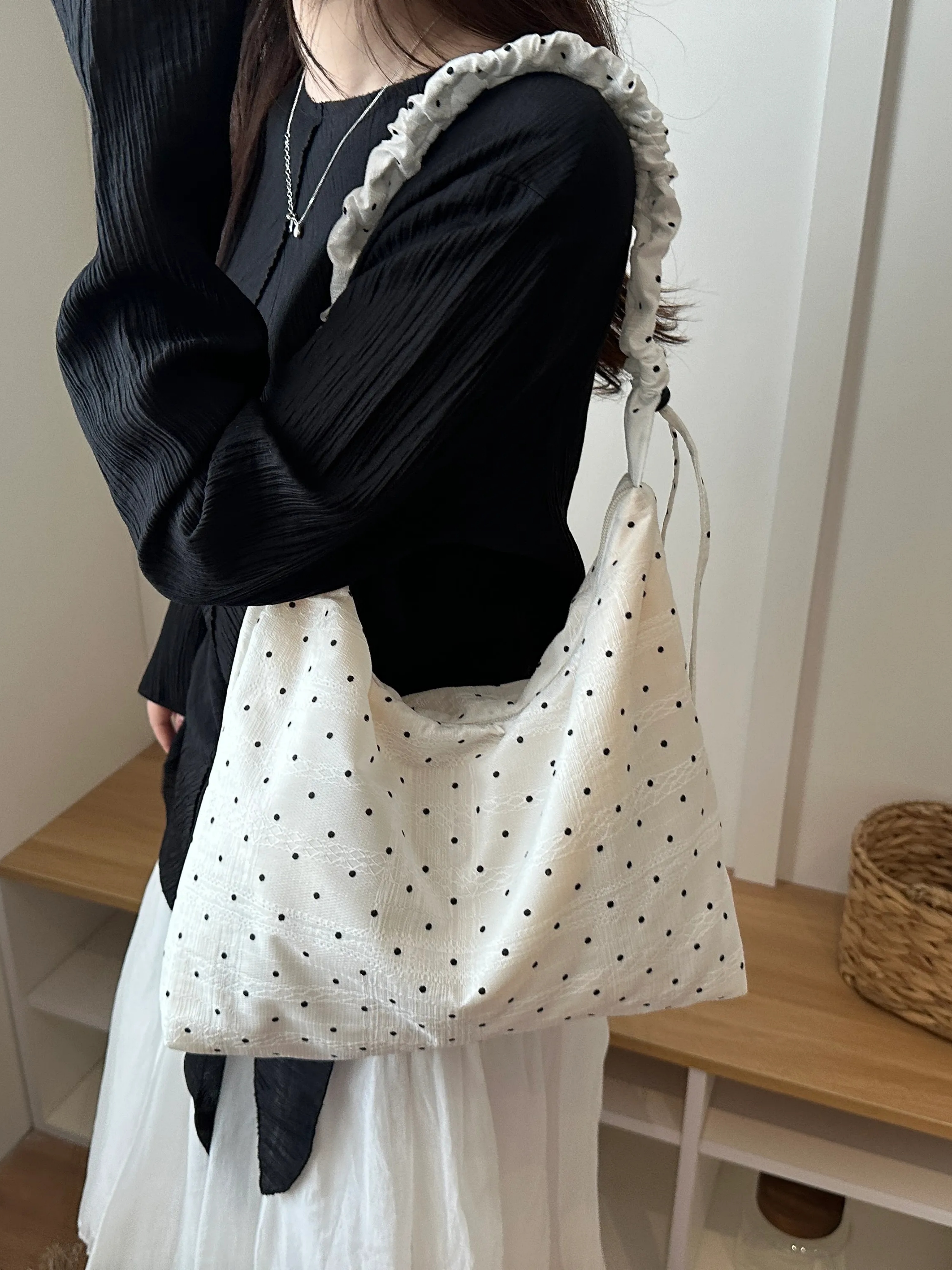 White Printed Shoulder Bag
