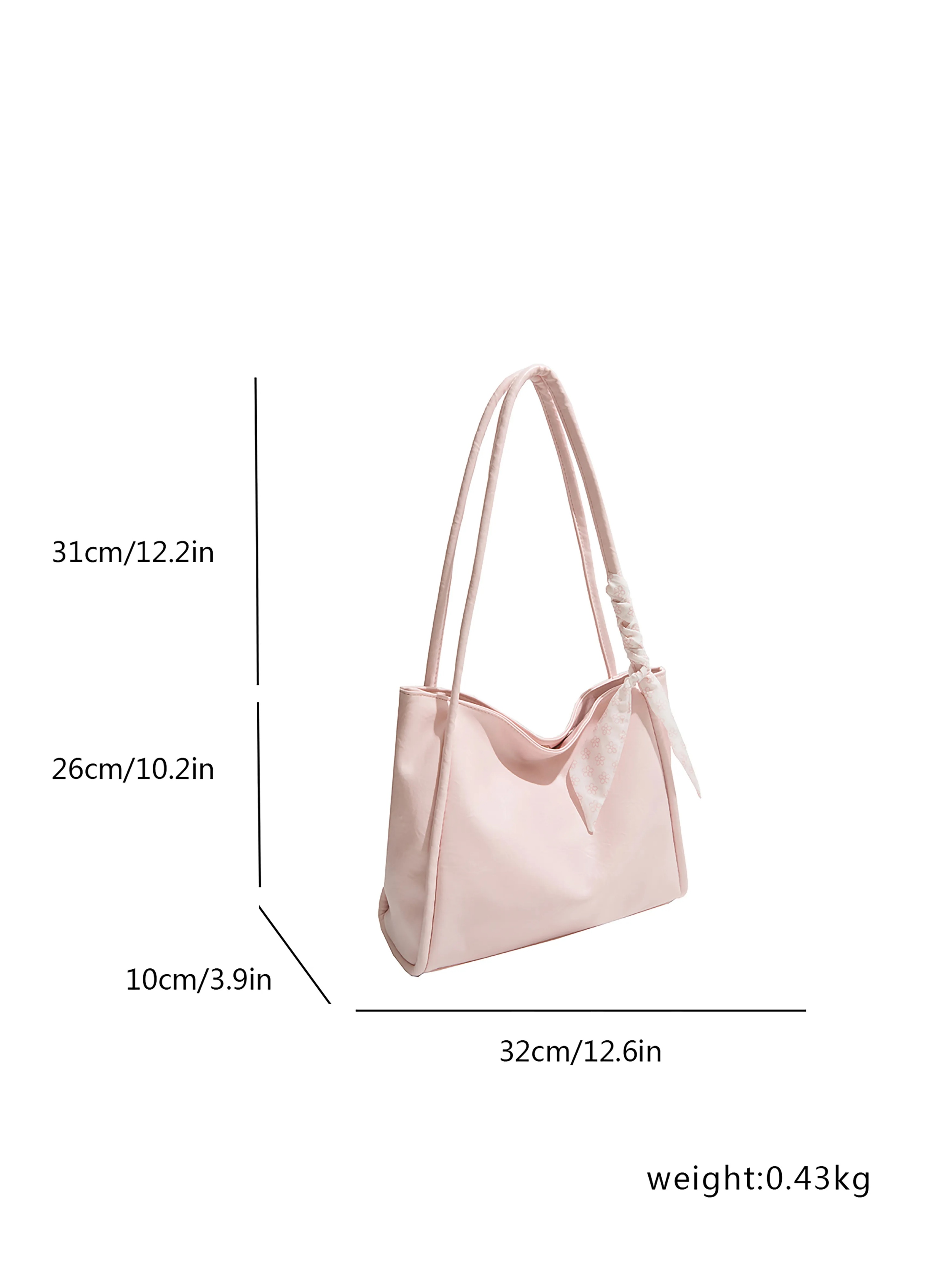 Pink Solid Tote 