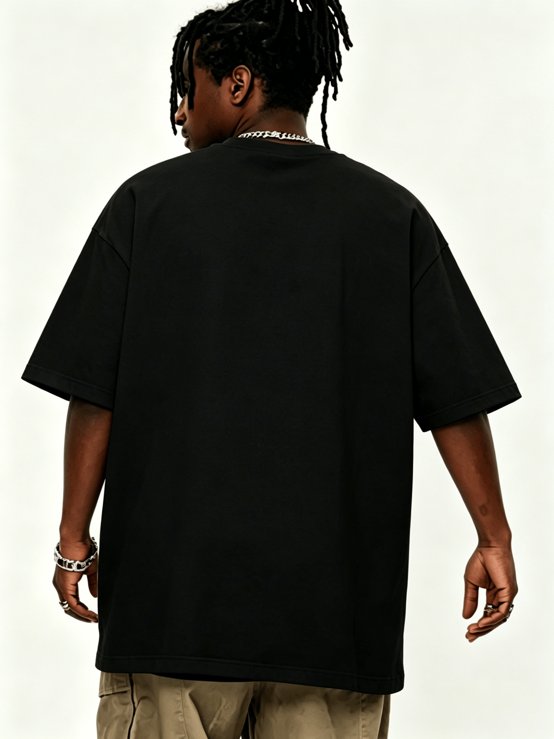Black Graphic Print Short Sleeves Cotton Casual T-Shirt