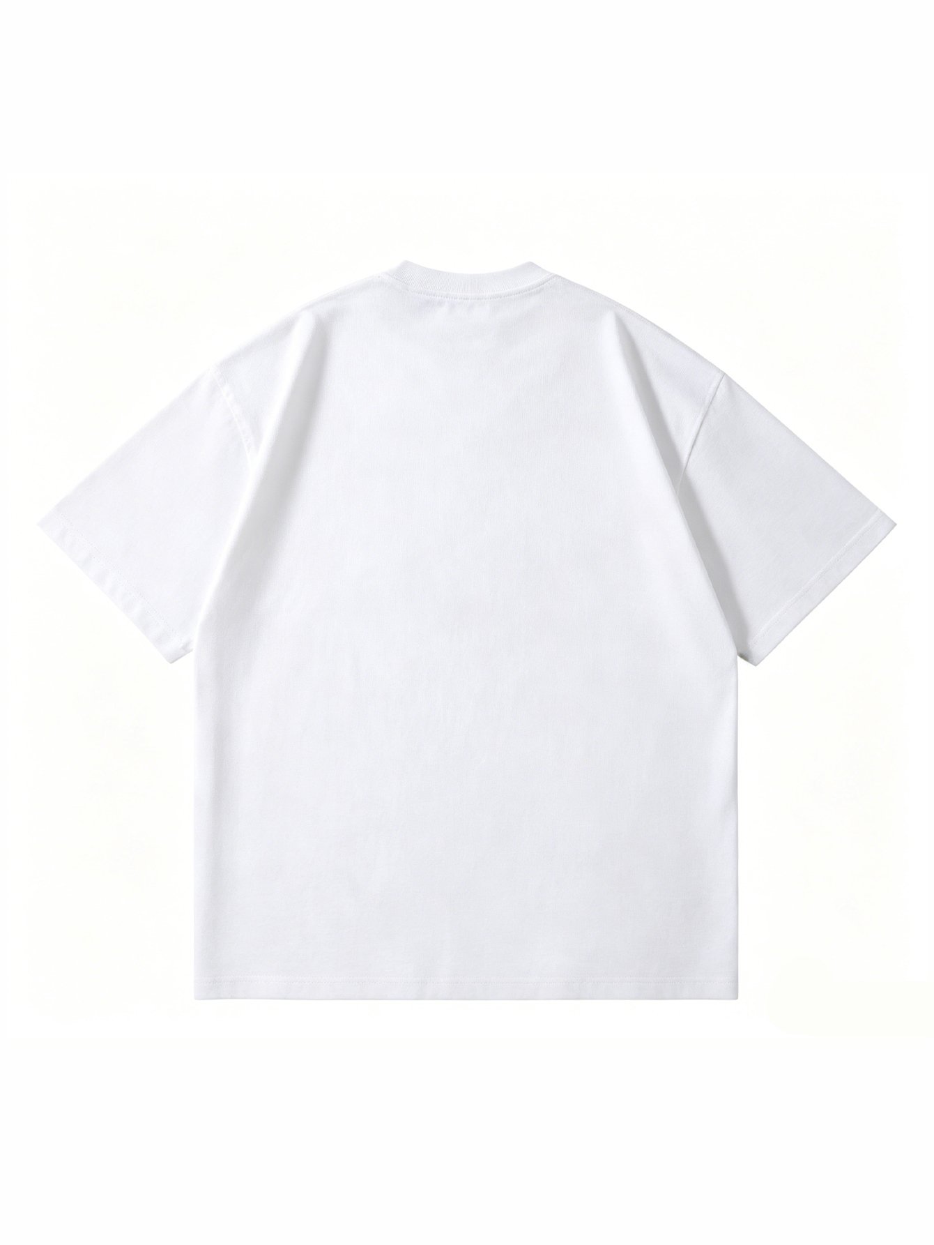 Men White Gamer T-Shirt with Round Neck and Short Sleeve