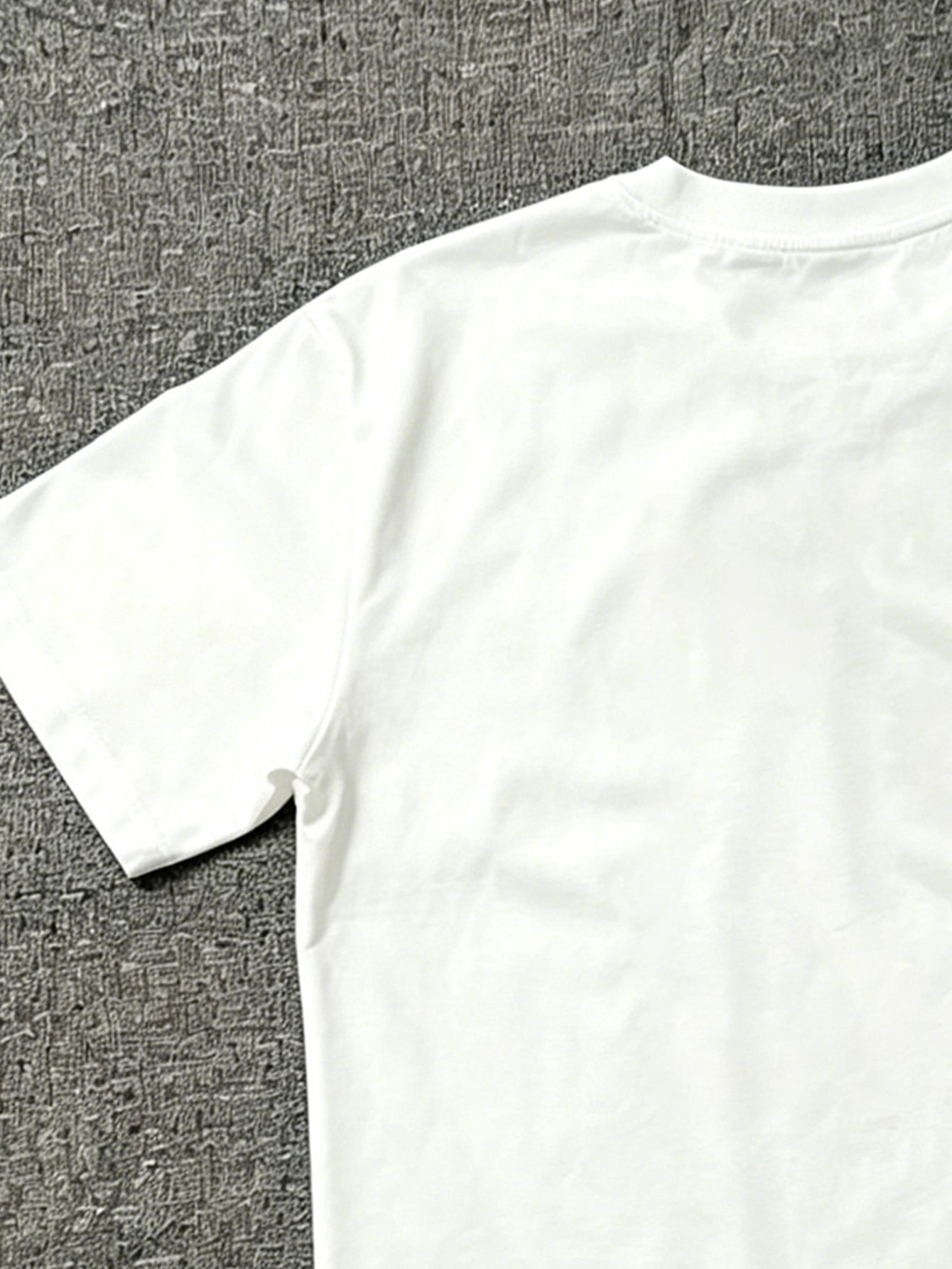 Men White Cotton Short Sleeve Round Neck T-Shirt