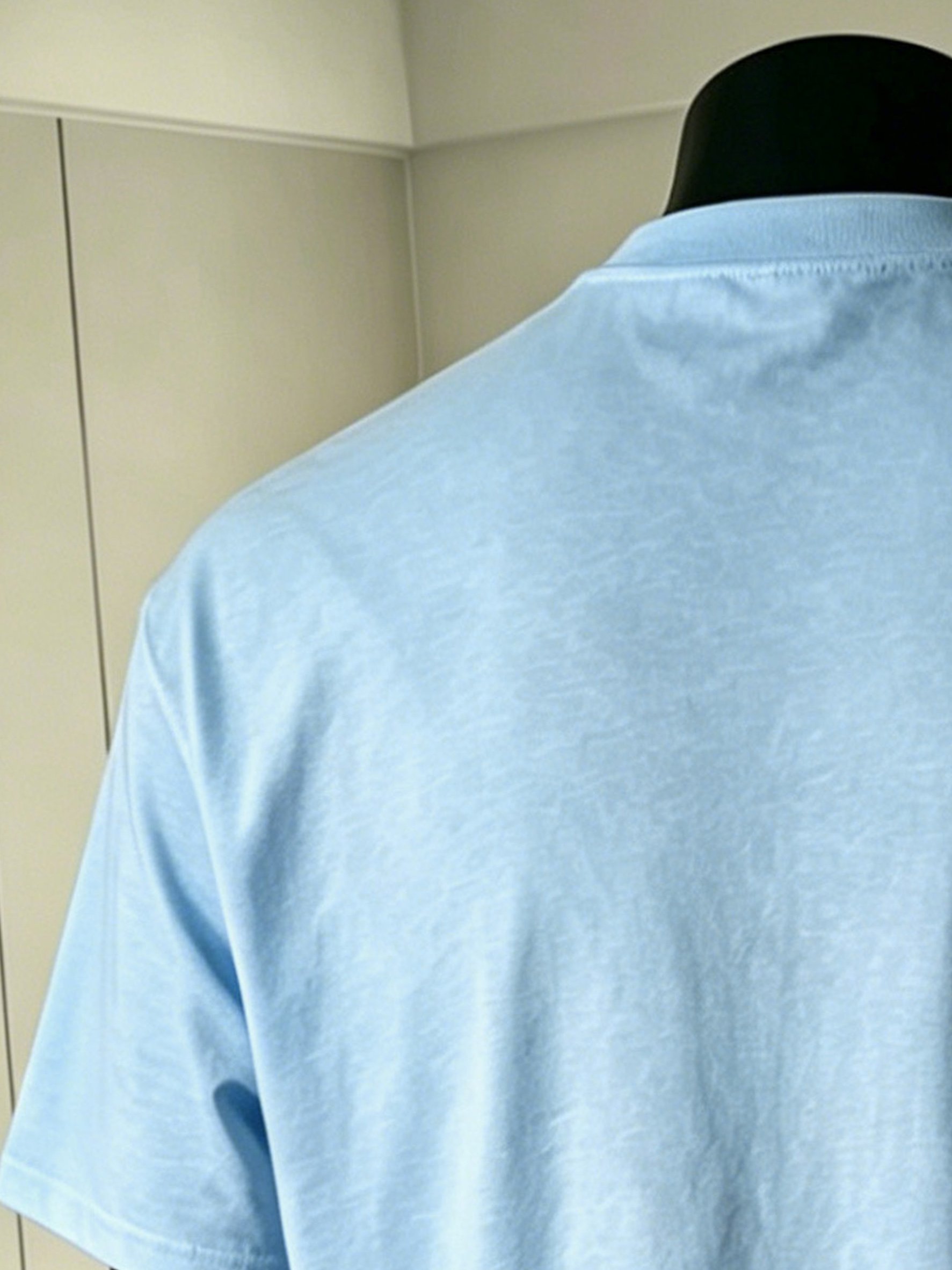 Men Blue Cotton Short Sleeve T-Shirt with Emblem