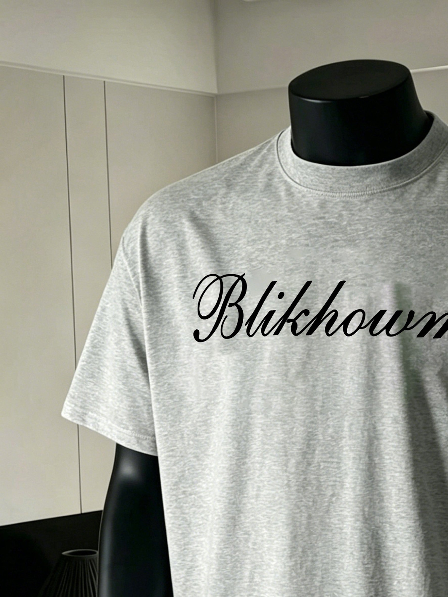Men Grey Cotton Short Sleeve T-Shirt