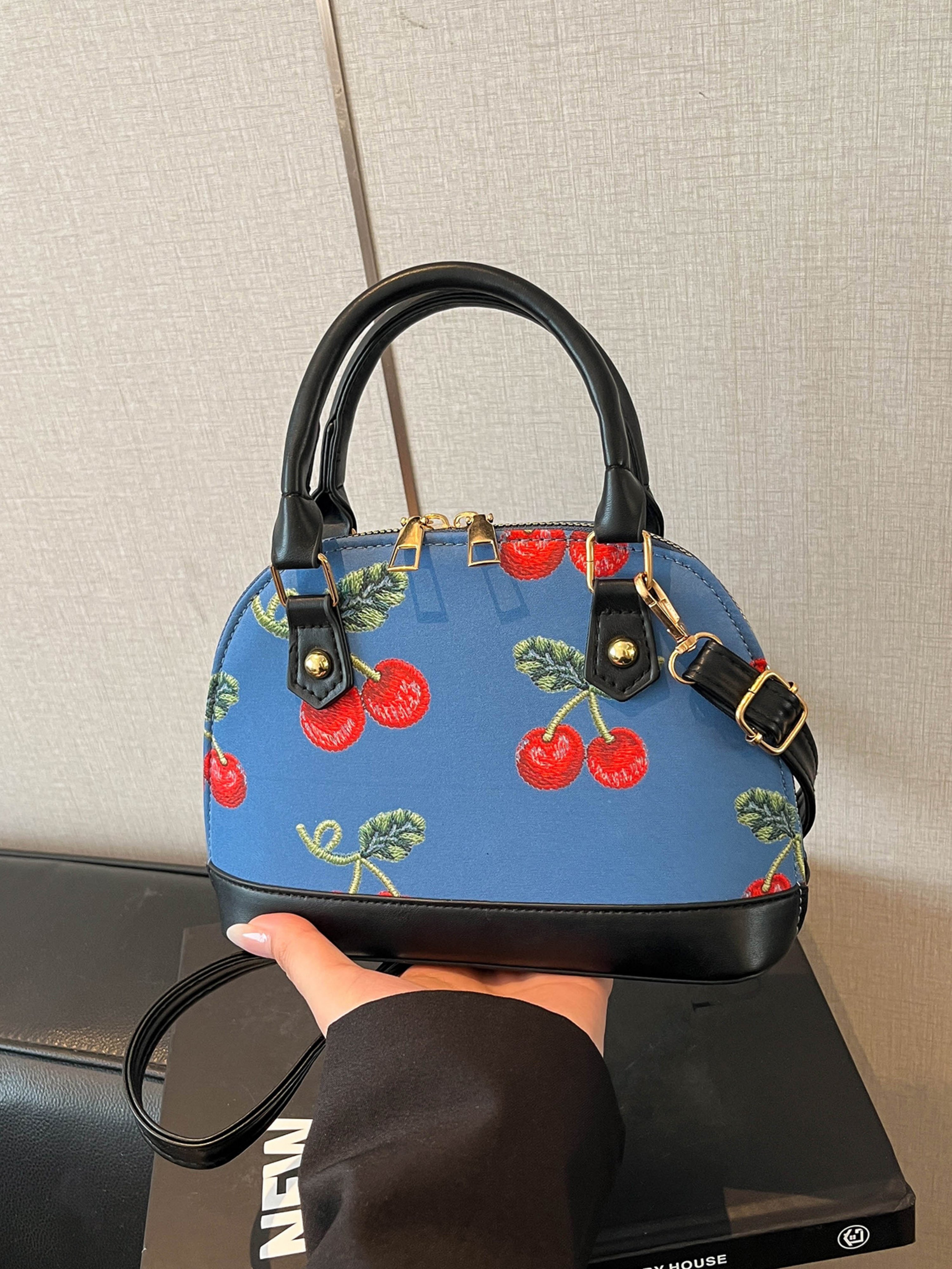 Multi Embroidered Handbag with Zip