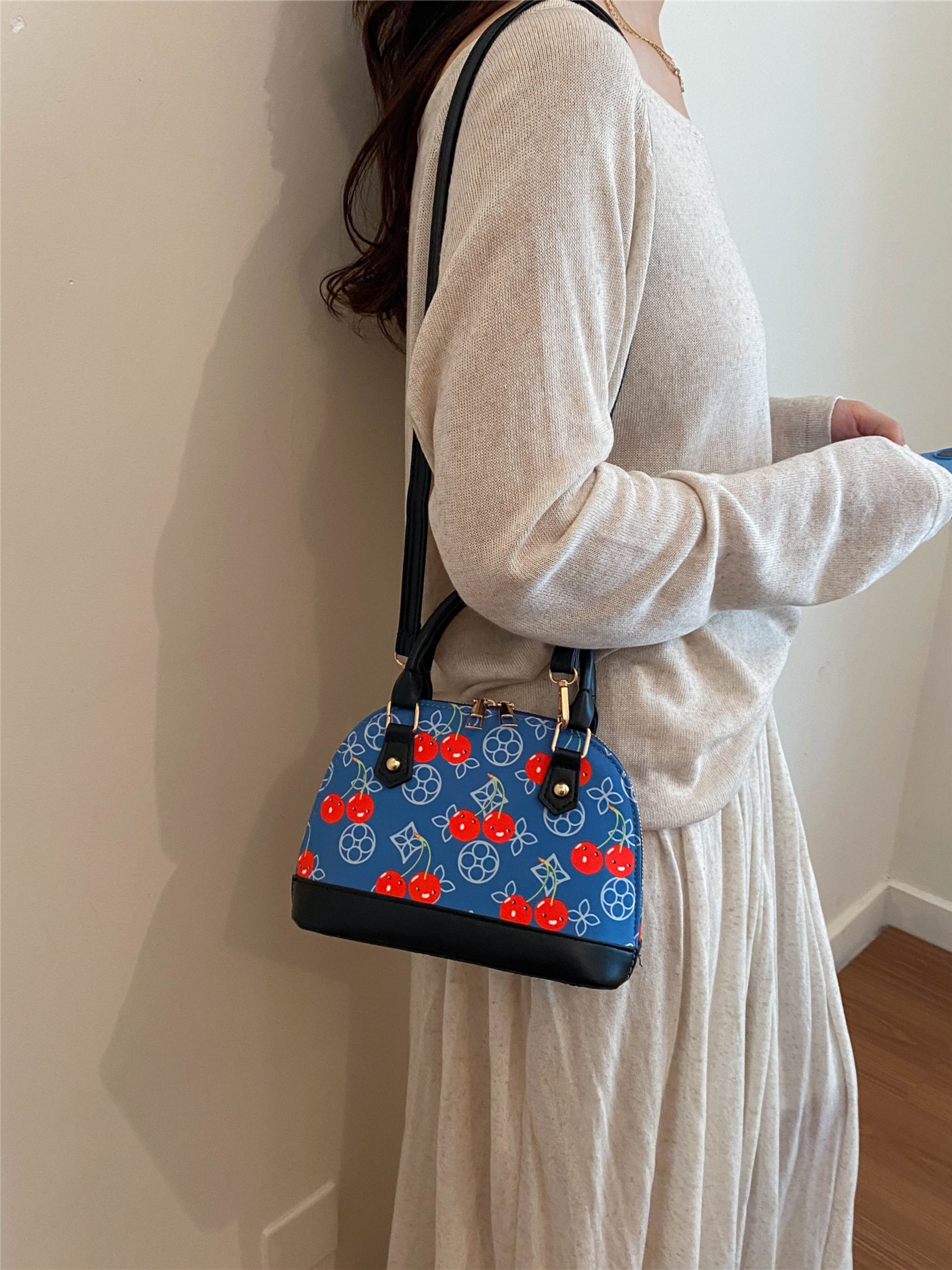 Multi Embroidered Handbag with Zip