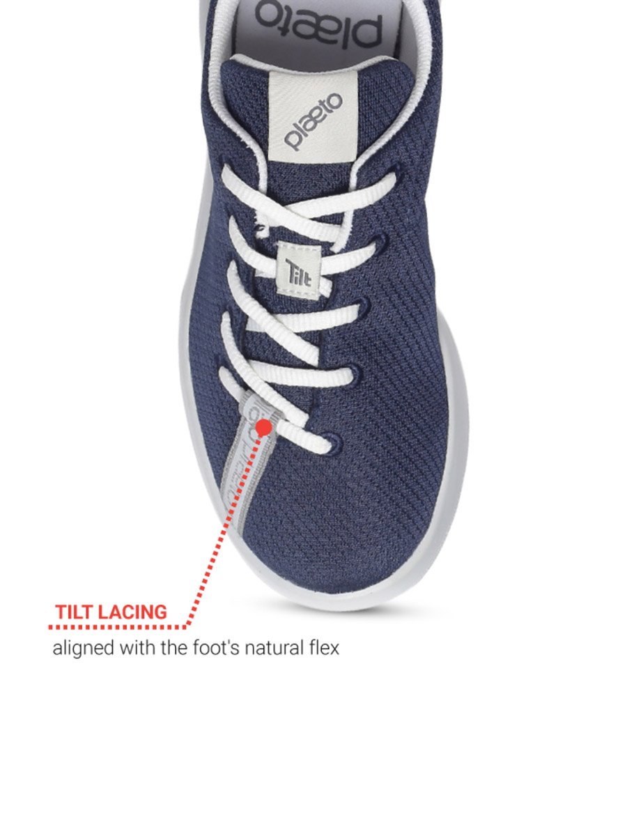 Womens Navy Blue Casual Sneakers