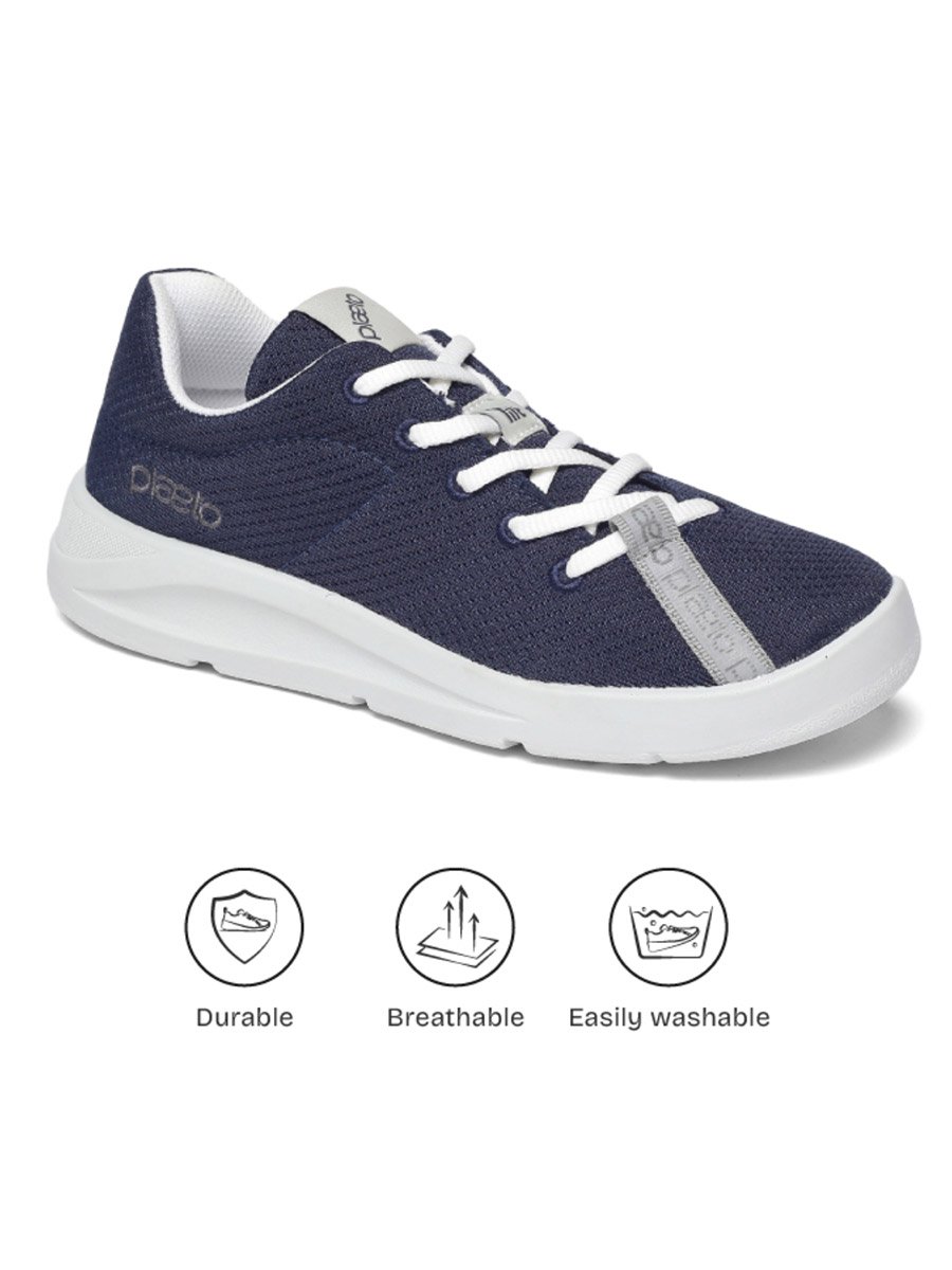 Womens Navy Blue Casual Sneakers