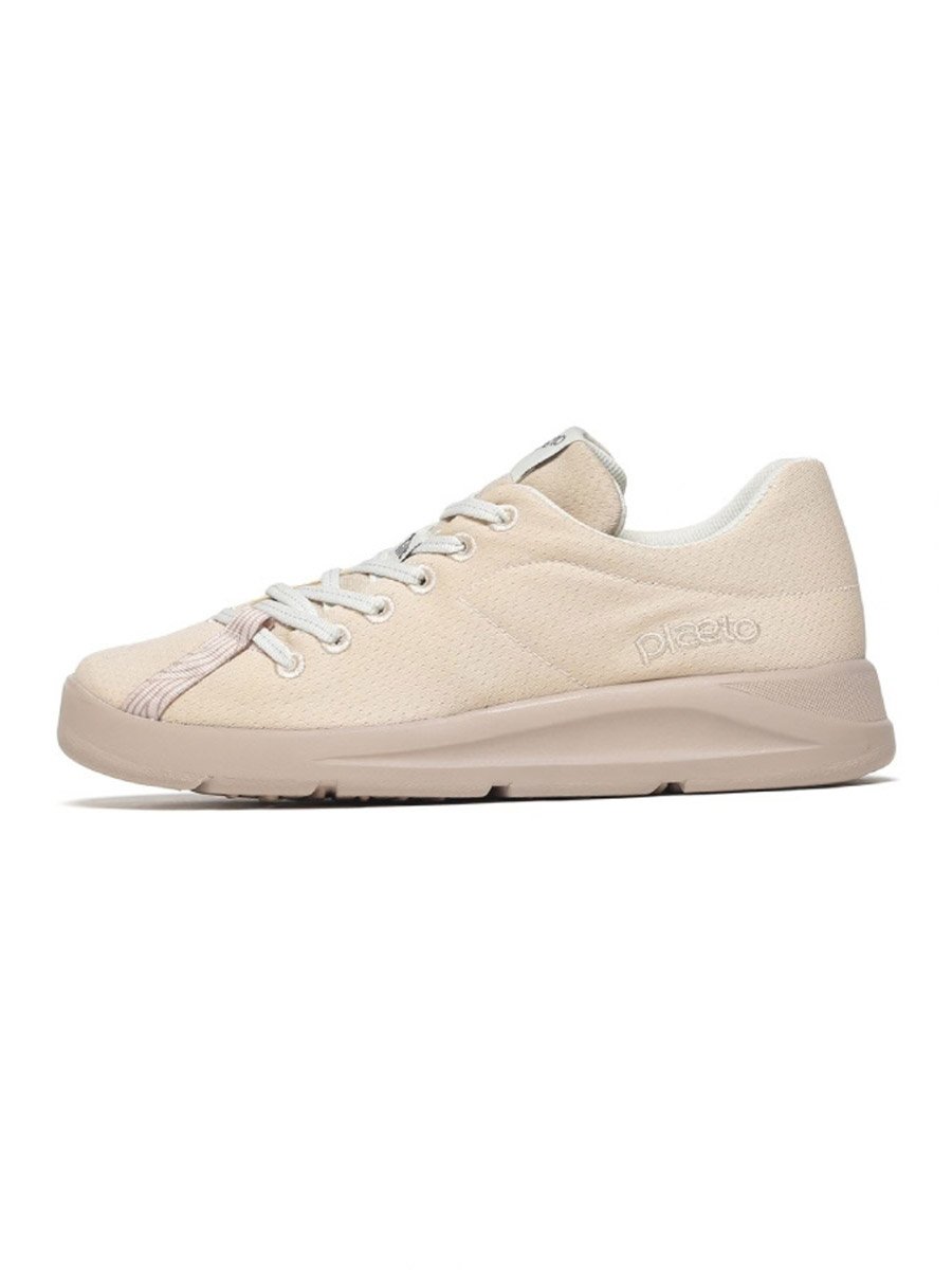 Womens Beige Casual Sneakers