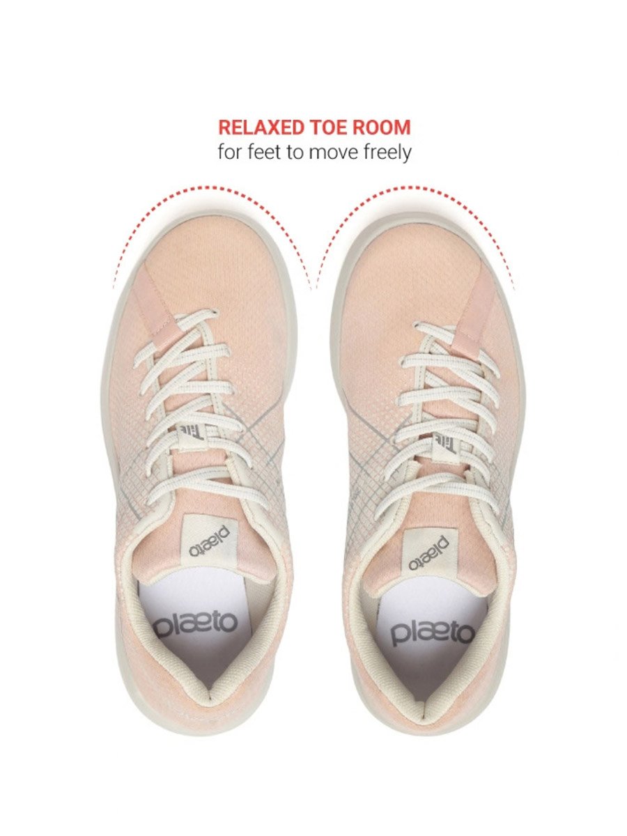Womens Peach Casual Sneakers
