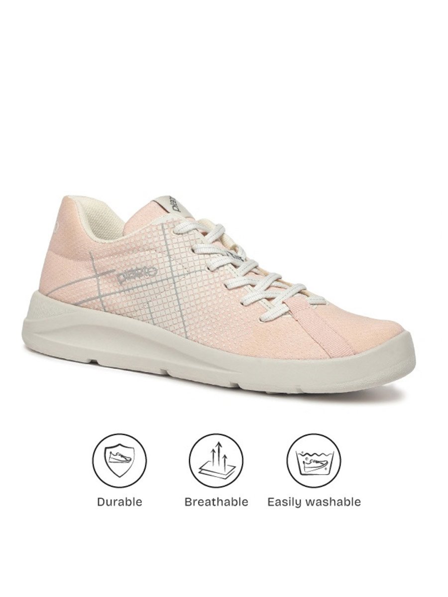 Womens Peach Casual Sneakers