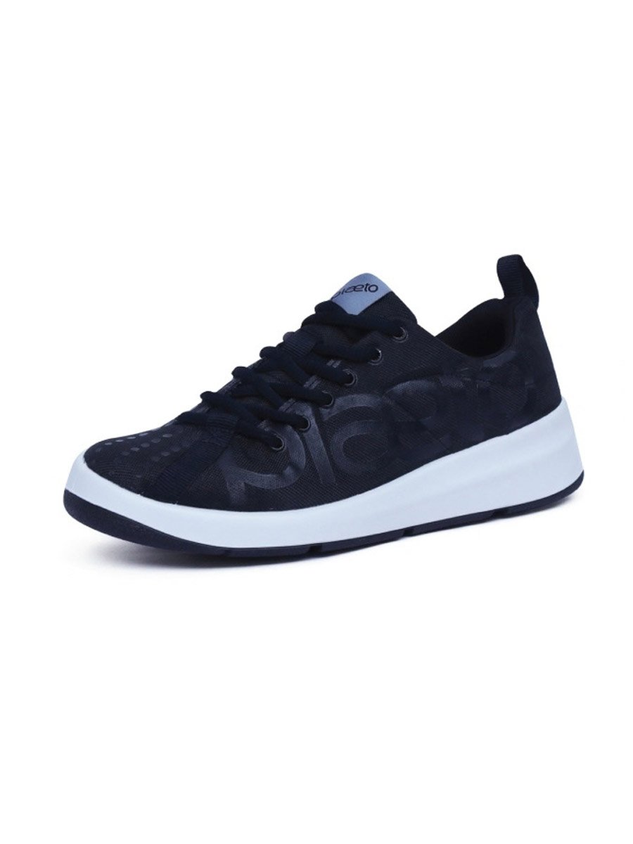 Womens Black Textile Sports Sneakers - Slam