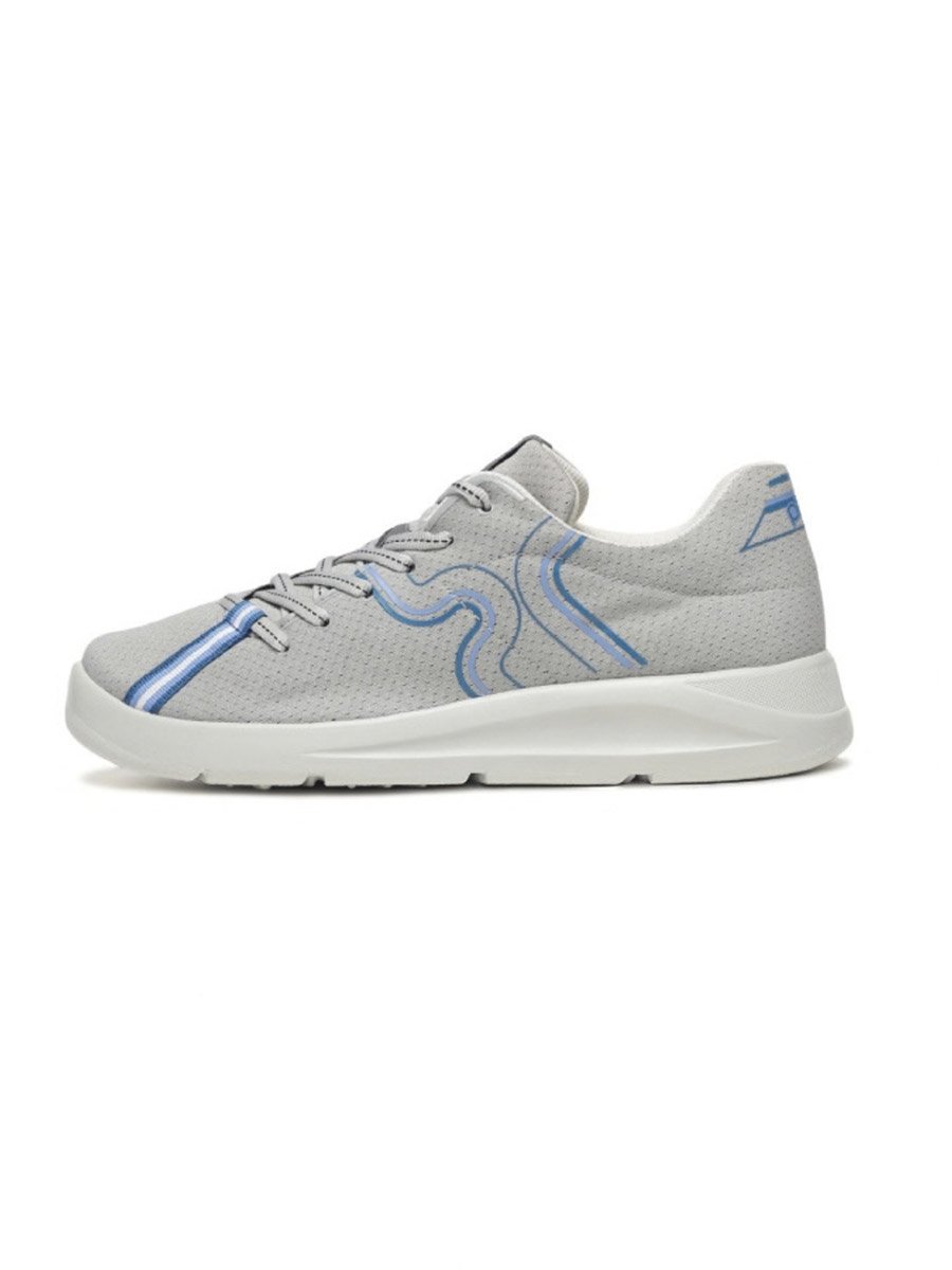 Mens Grey Casual Sneakers - Lightweight and Stylish