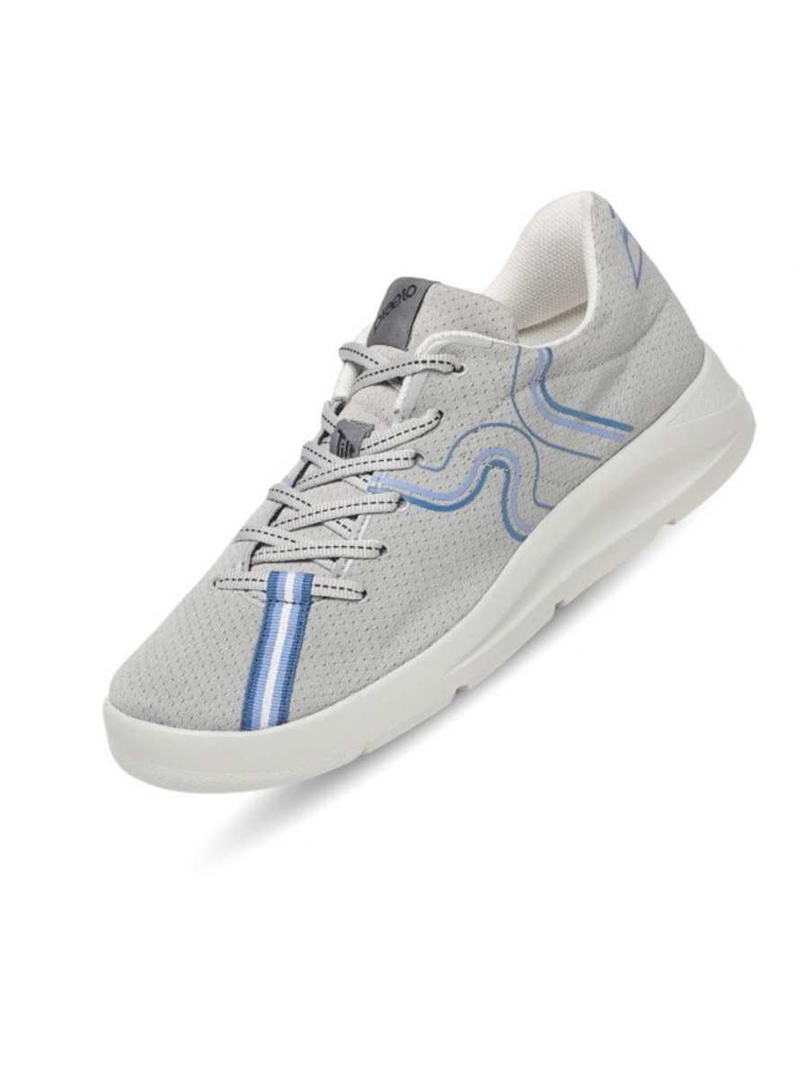 Mens Grey Casual Sneakers - Lightweight and Stylish