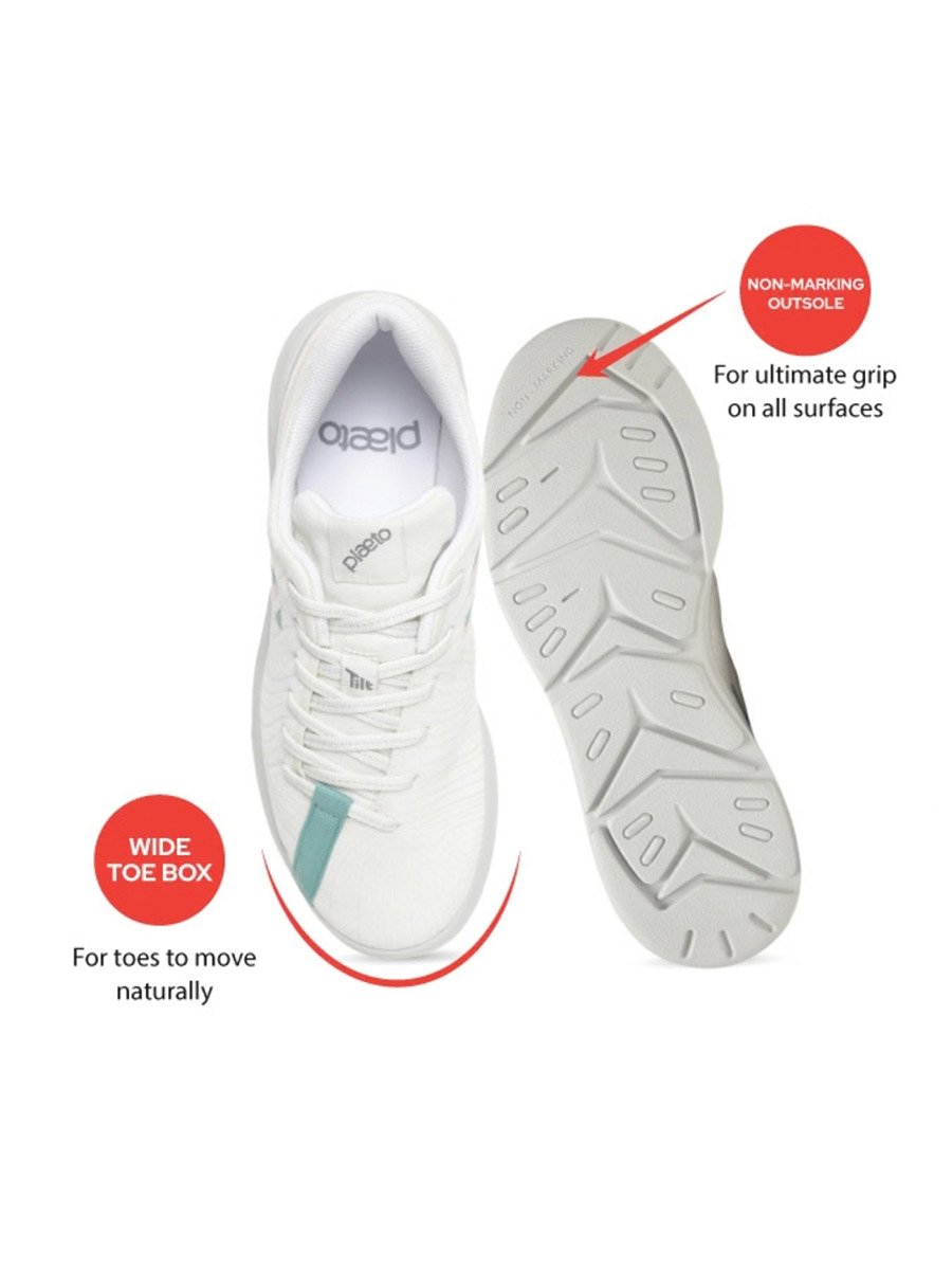 Womens White Casual Sneakers