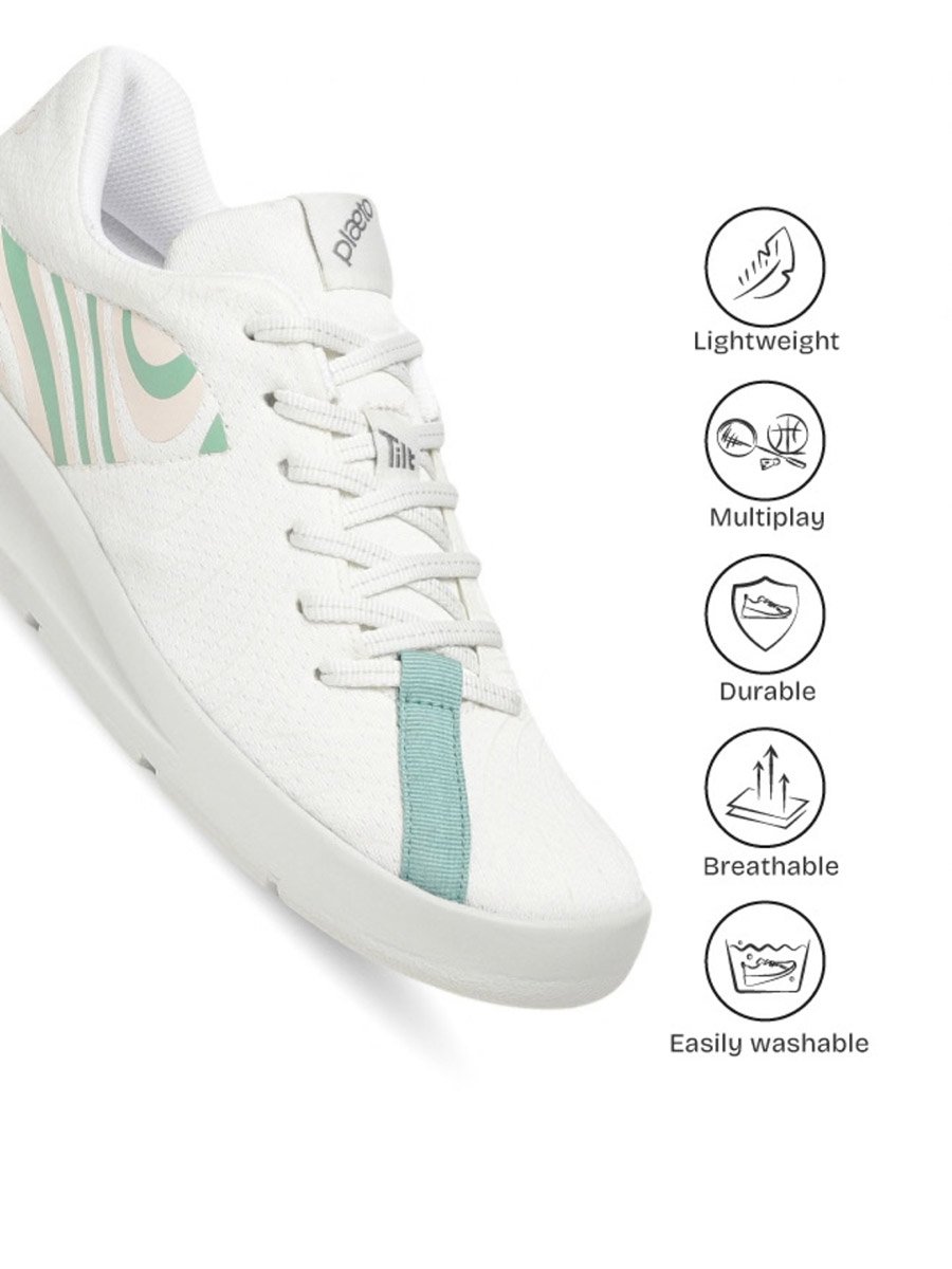 Womens White Casual Sneakers