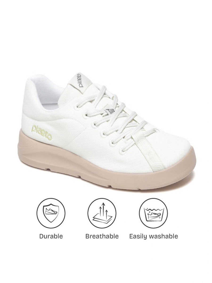 Mens Ace White Casual Sneakers
