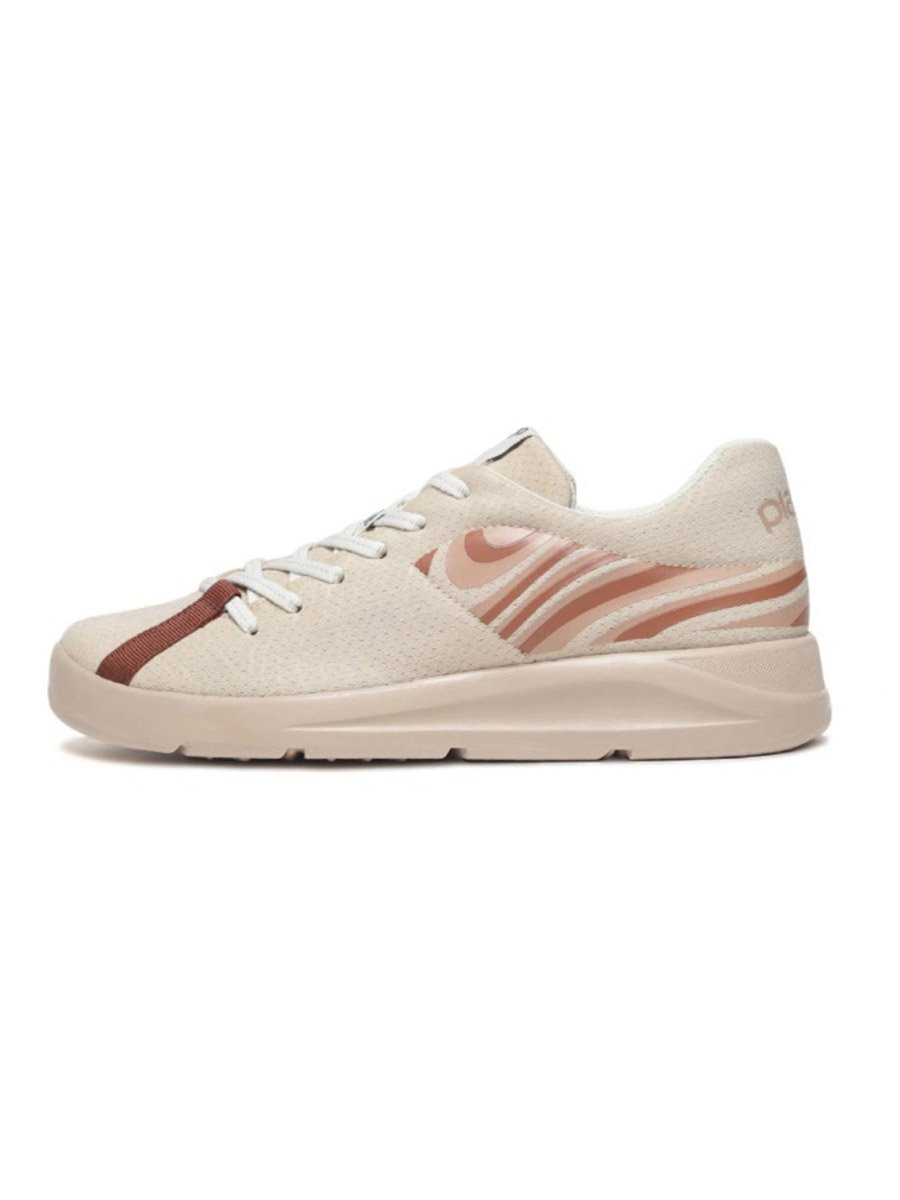 Bronze Casual Sneakers for Women - Flat Comfort Footwear