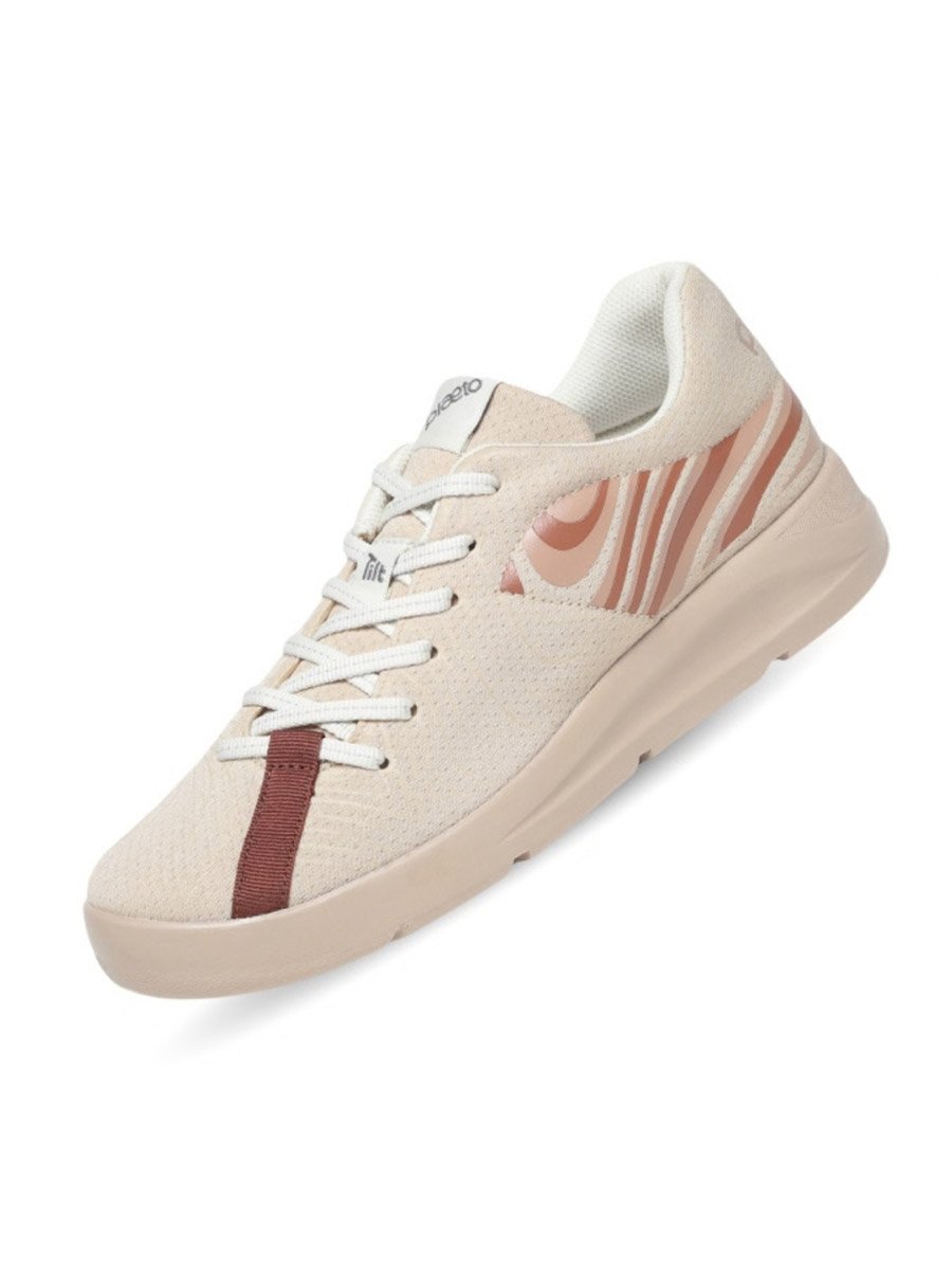 Bronze Casual Sneakers for Women - Flat Comfort Footwear
