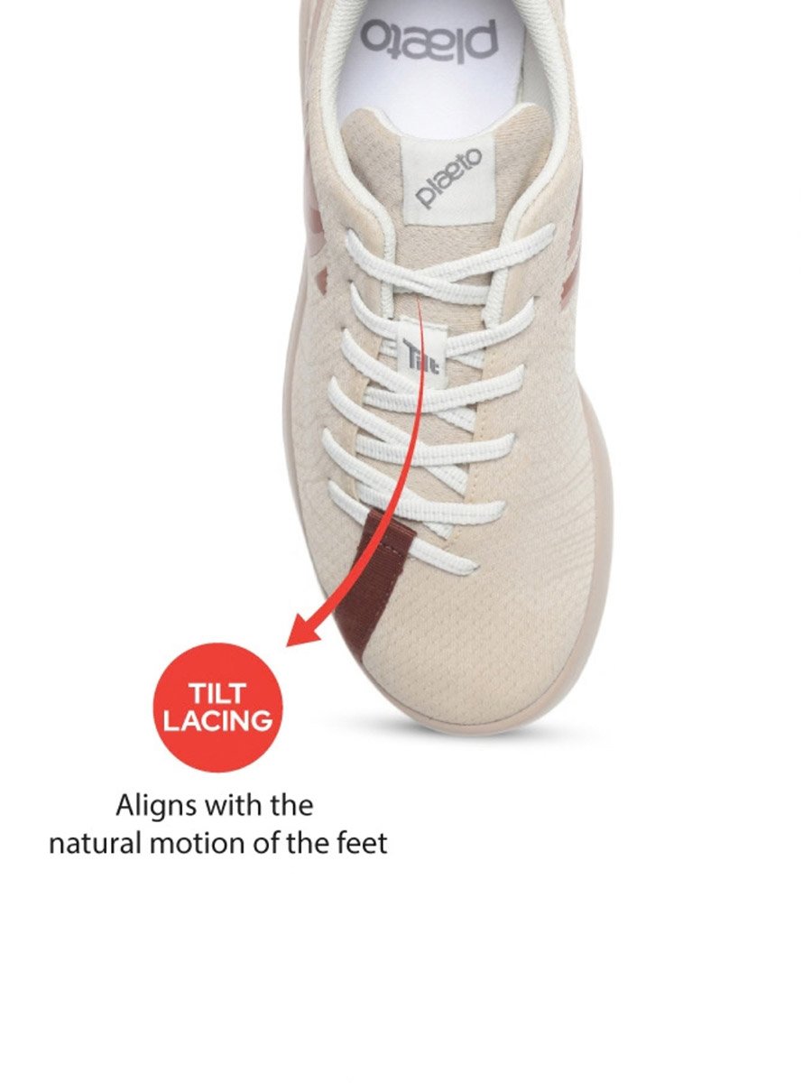 Bronze Casual Sneakers for Women - Flat Comfort Footwear