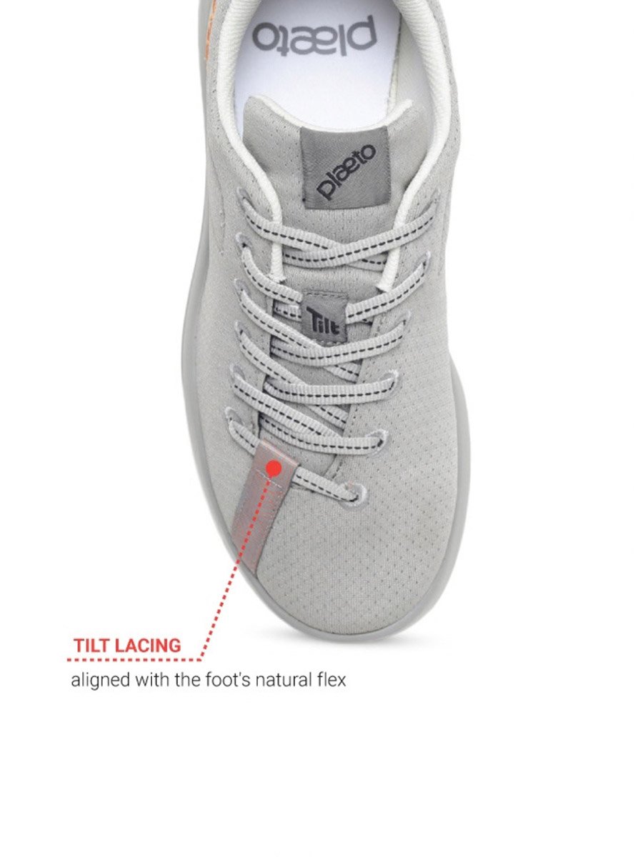 Mens Grey Casual Sneakers - Comfortable Everyday Footwear