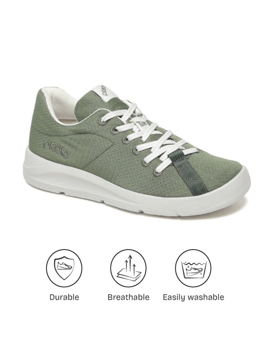 Mens Olive Casual Sneakers - Everyday Comfort Shoes