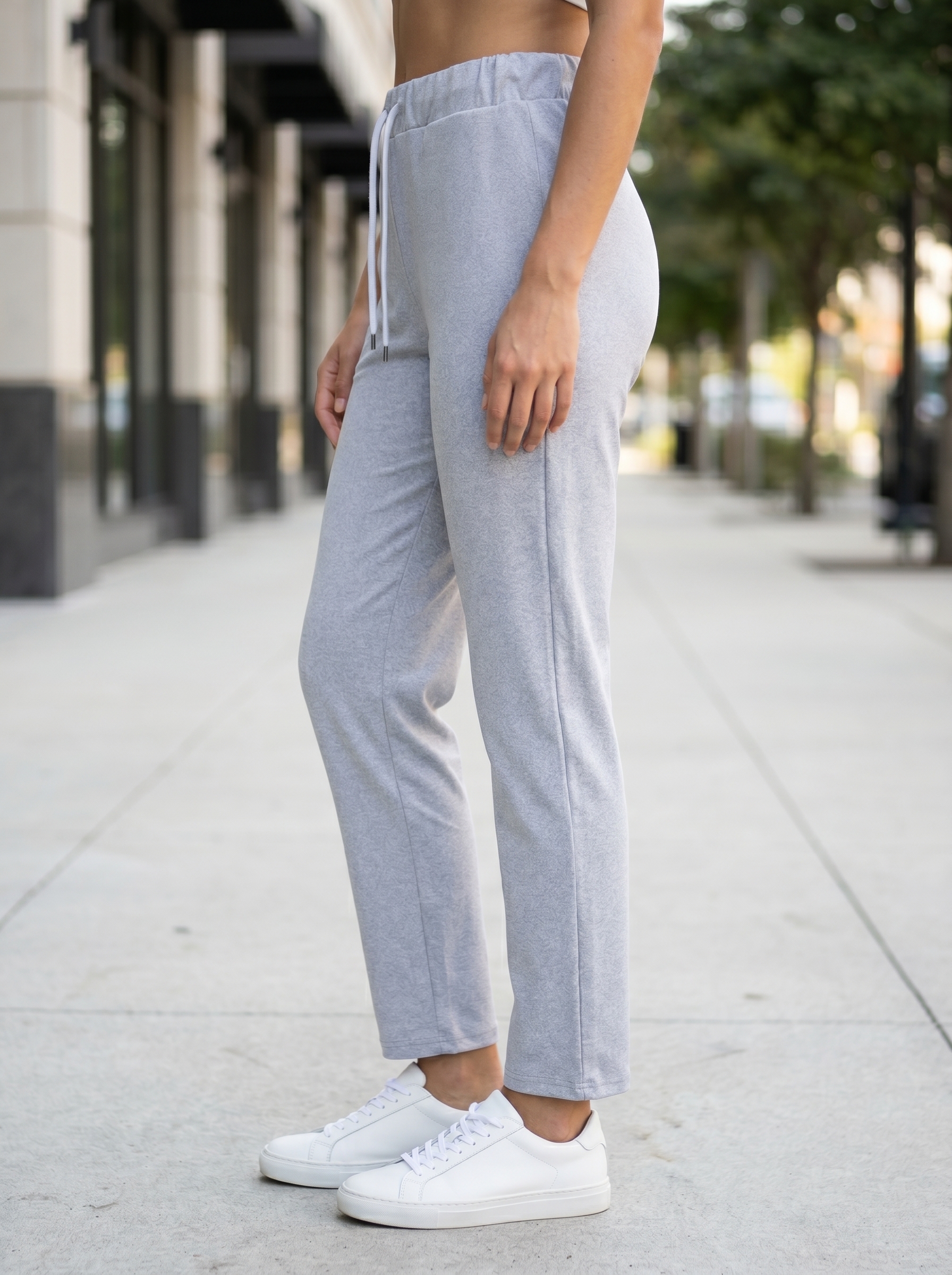 Grey Casual Jogger Trousers