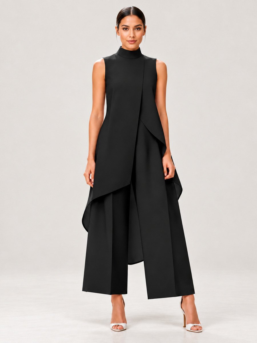 Black Wide-Leg Co-ord Set