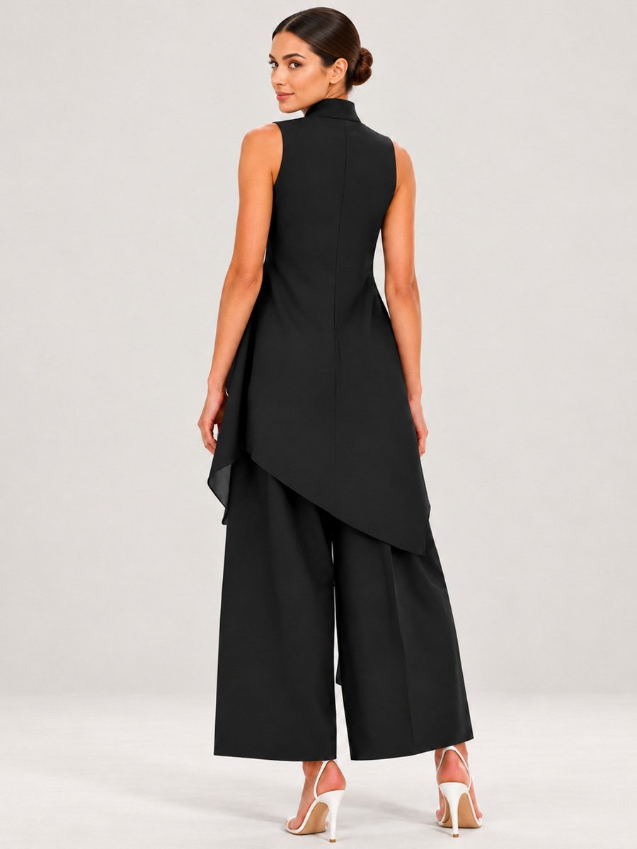 Black Wide-Leg Co-ord Set
