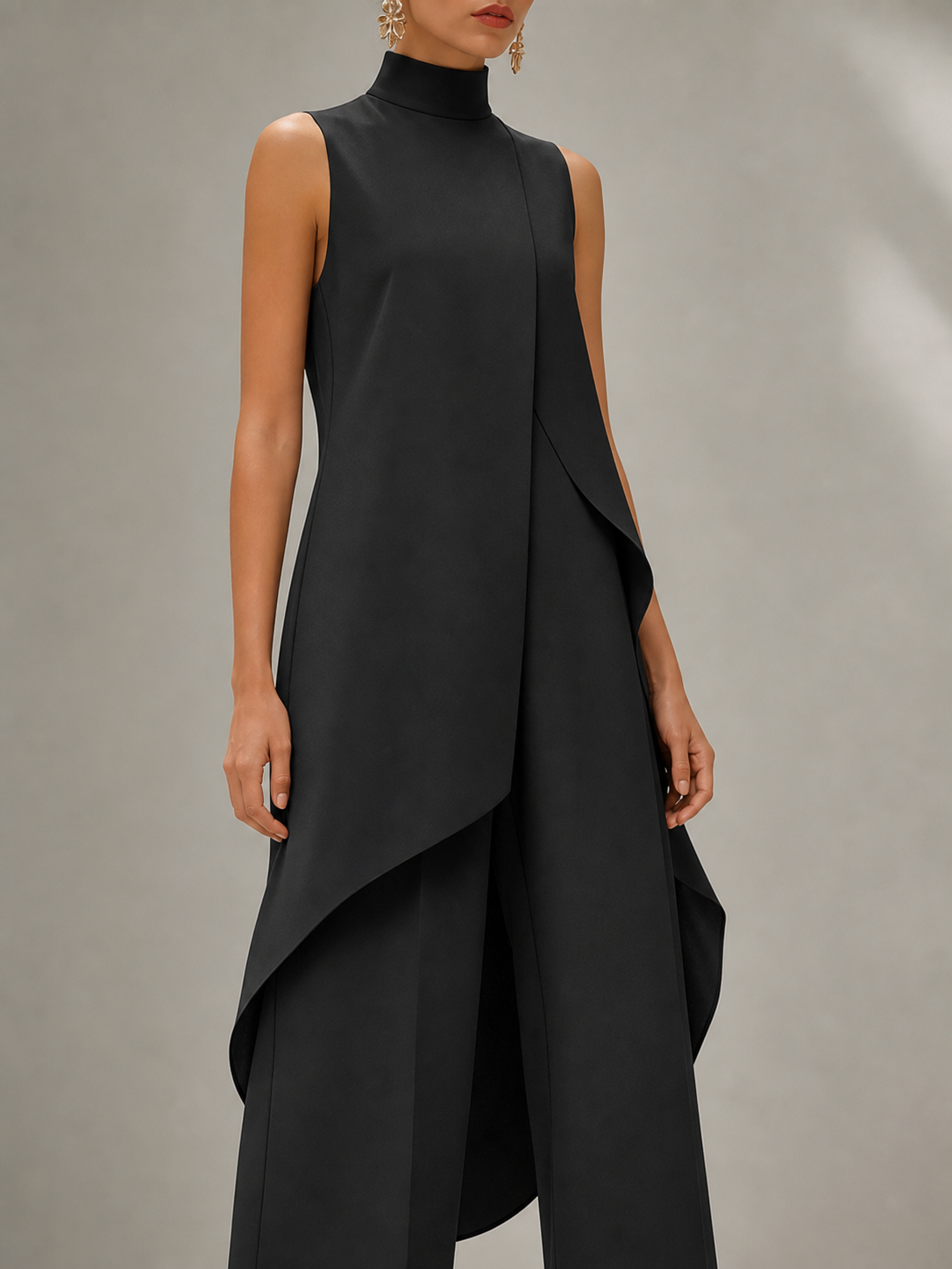 Black Wide-Leg Co-ord Set