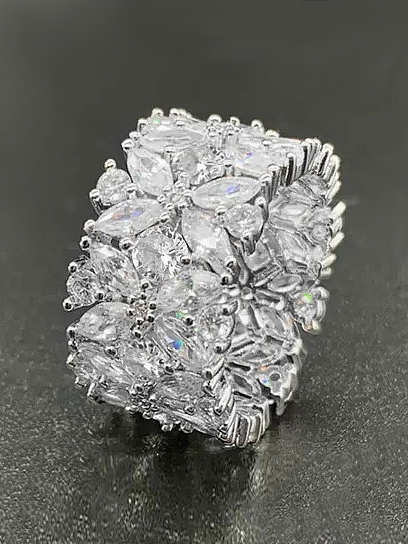 Silver Cubic Zirconia Ring
