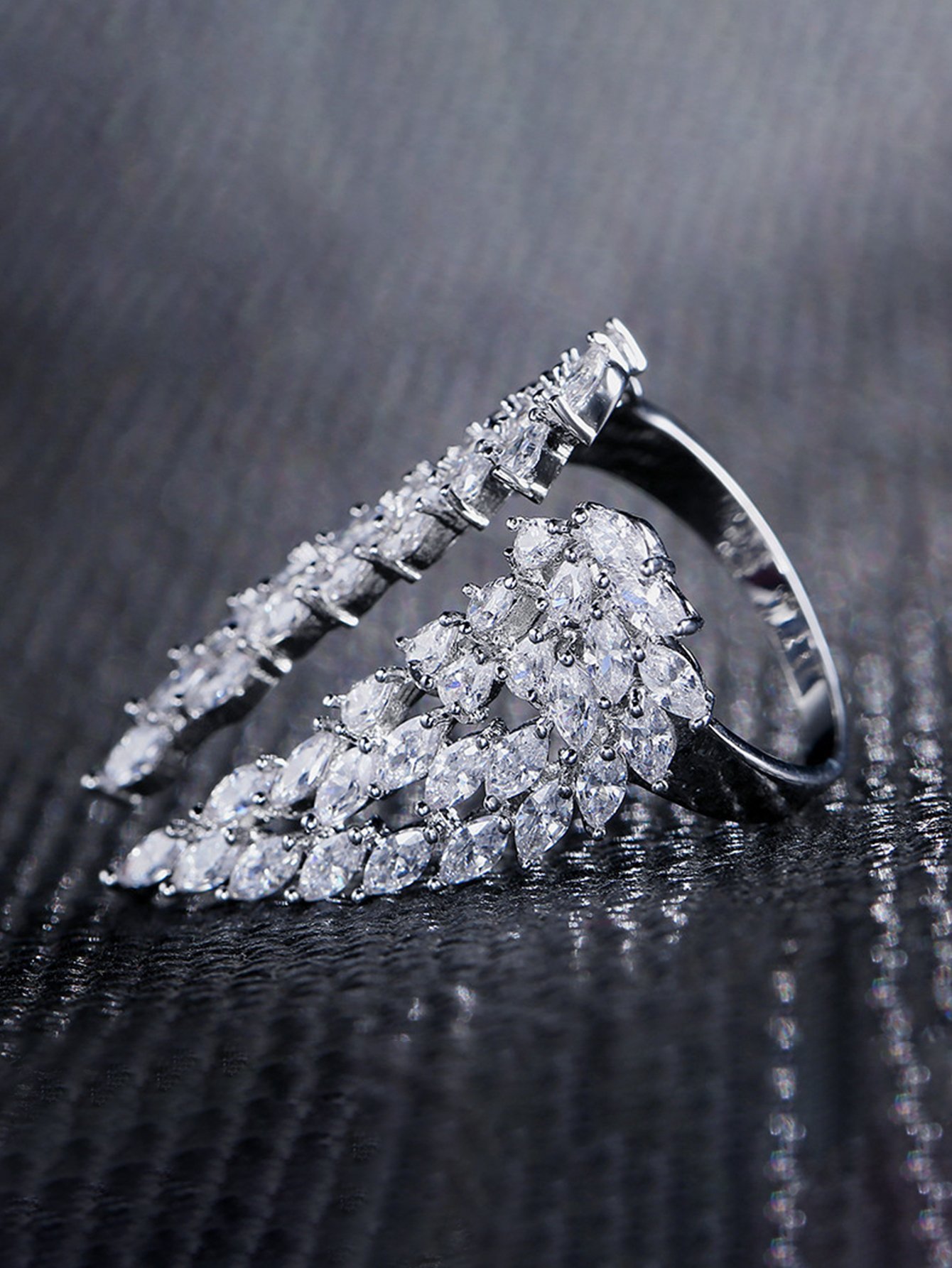 Silver Marquise Cubic Zirconia Ring