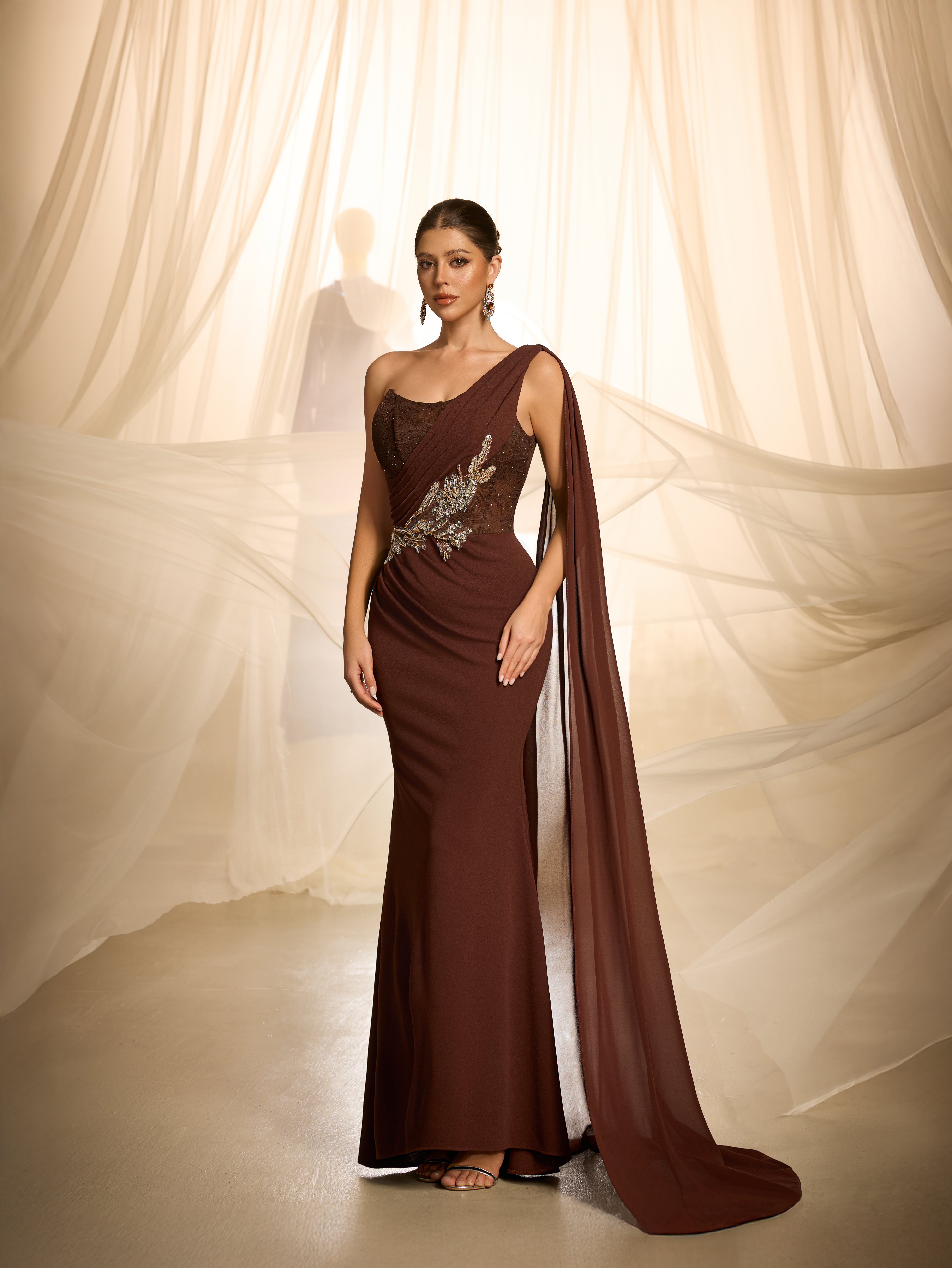 Embellished Bodycon Maxi Dress