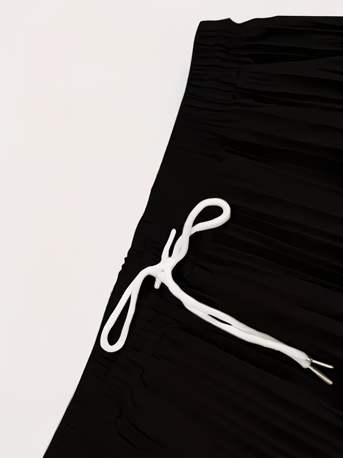 Black Solid Regular and Shorts Co-Ords