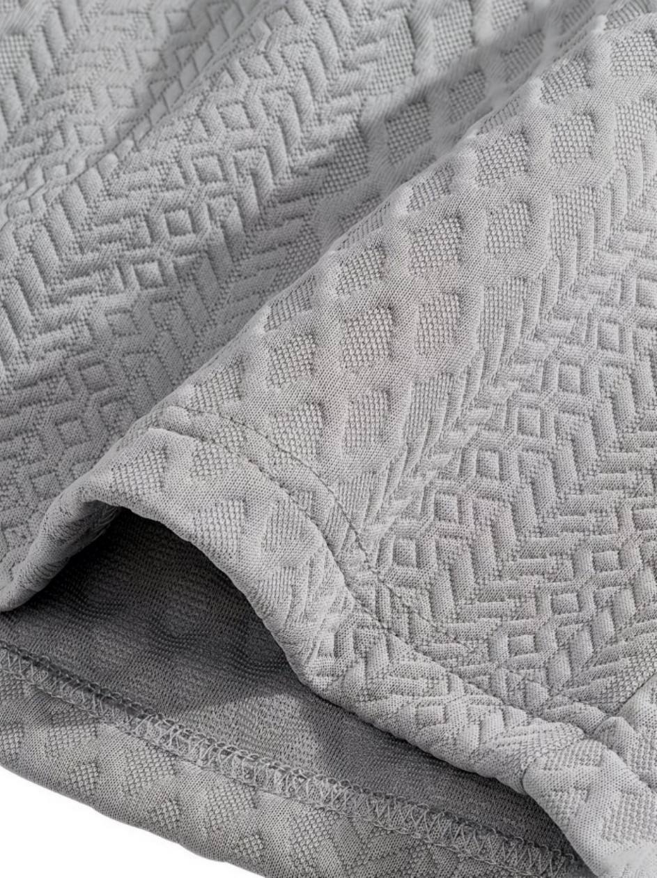 Grey Solid Regular and Shorts Co-Ords