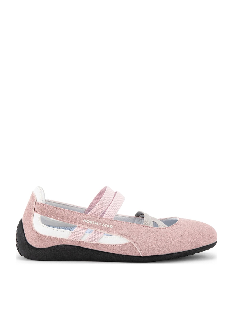 Pink Cross-Strap Casual Flat Shoes