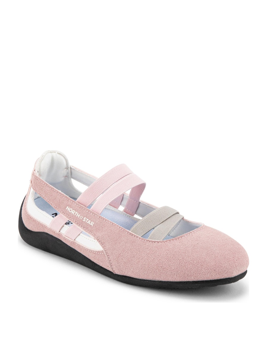 Pink Cross-Strap Casual Flat Shoes