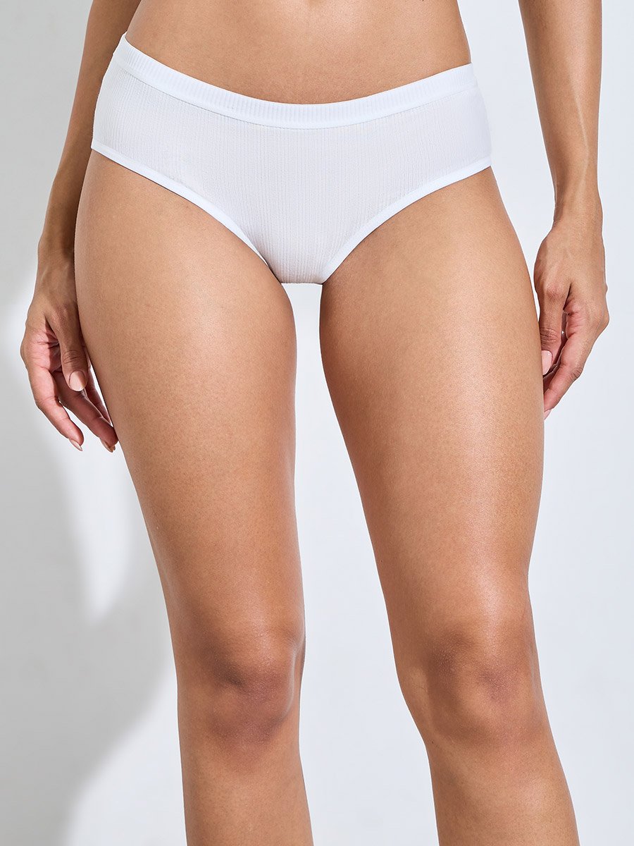 Pack of 4 - Multi-Color Ribbed Midi Briefs