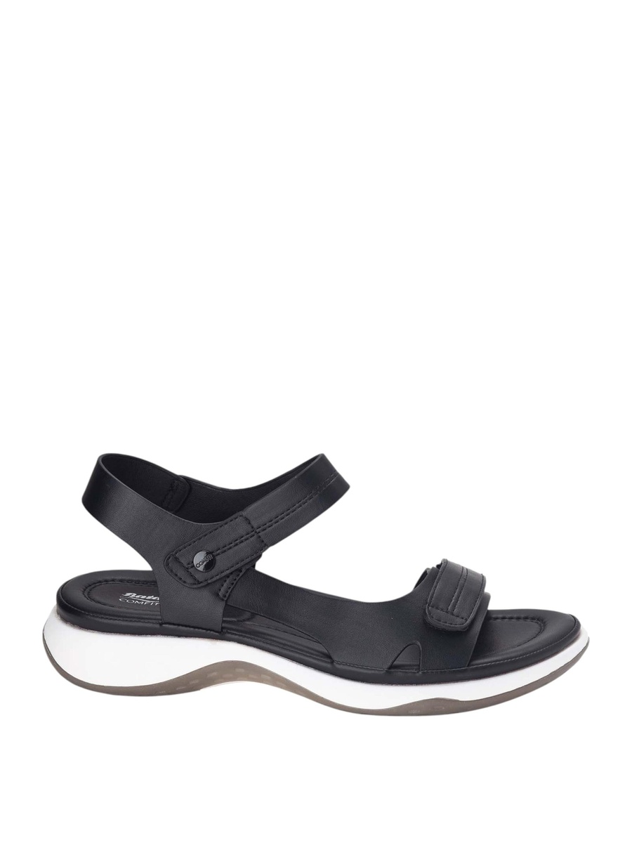 Black Comfit Ankle Strap Sandals