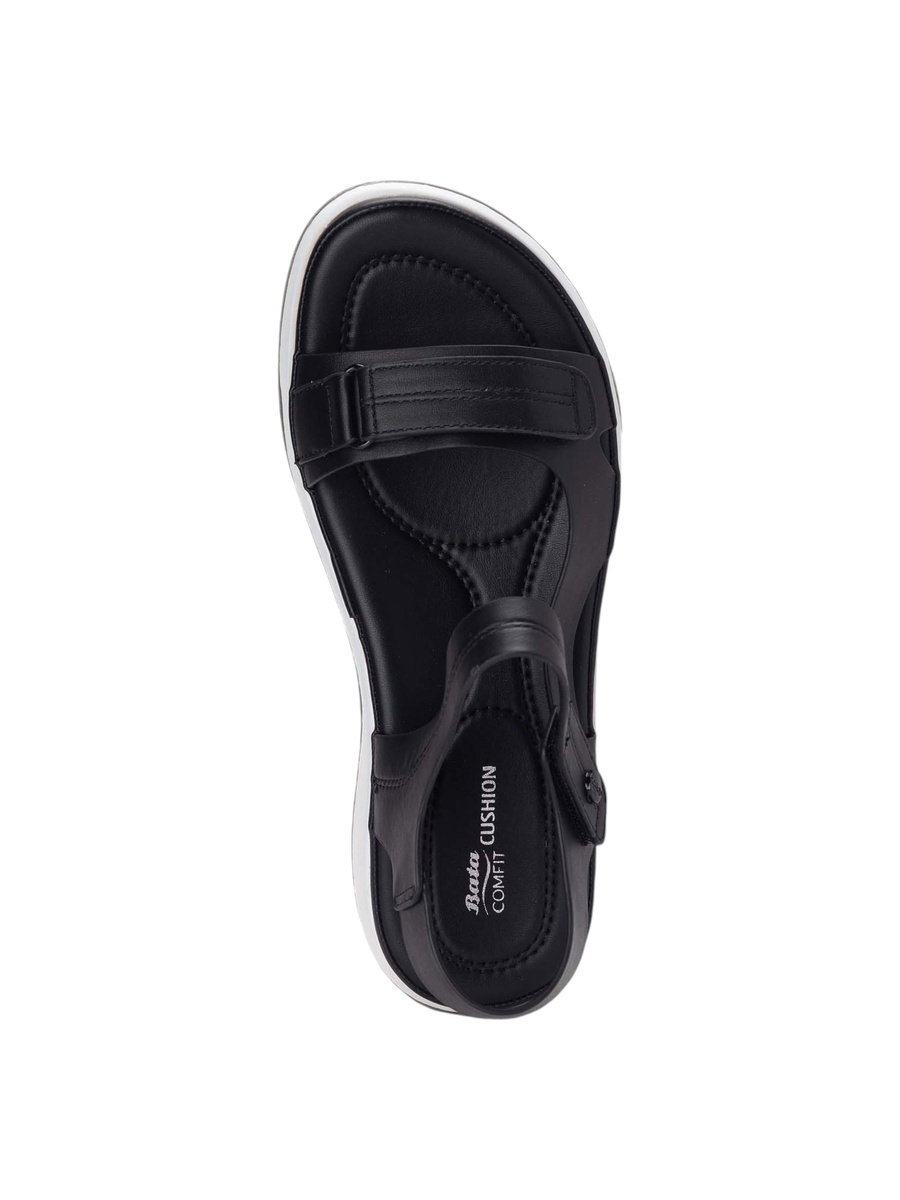 Black Comfit Ankle Strap Sandals
