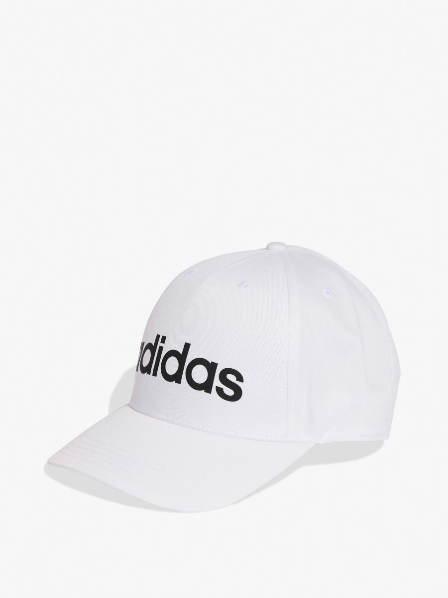 White Linear Baseball Cap