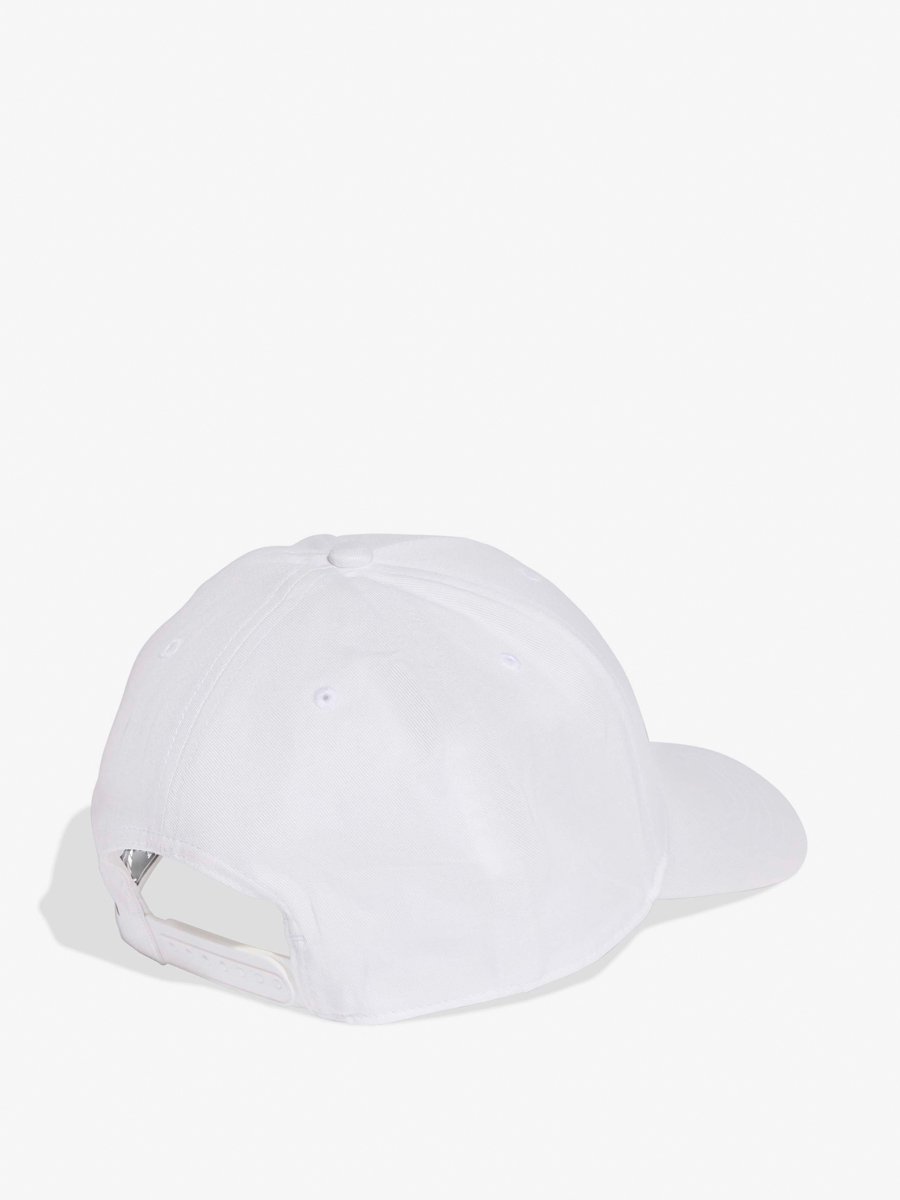 White Linear Baseball Cap
