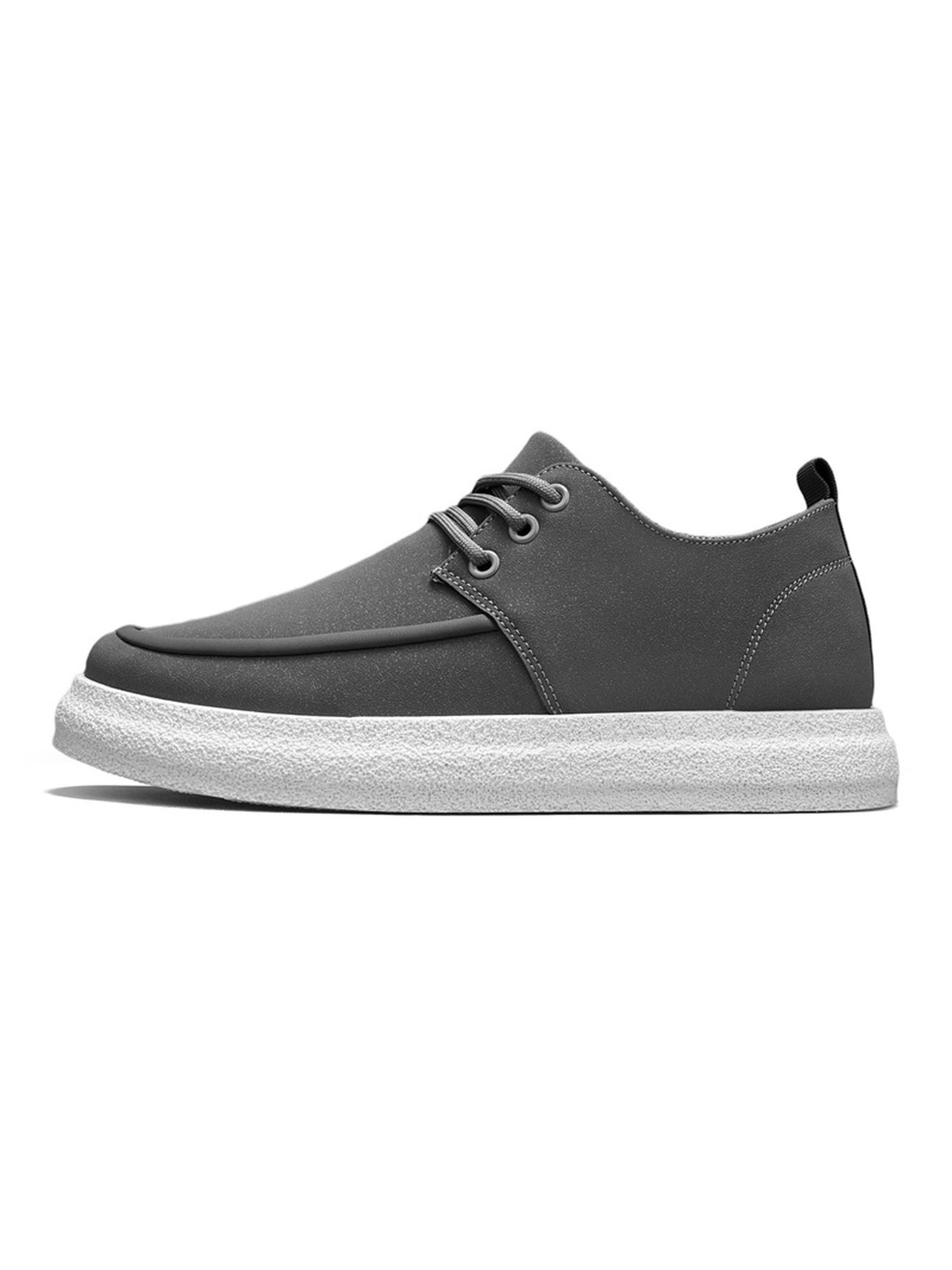 Men Textile Platform Lace-Up Casual Shoes