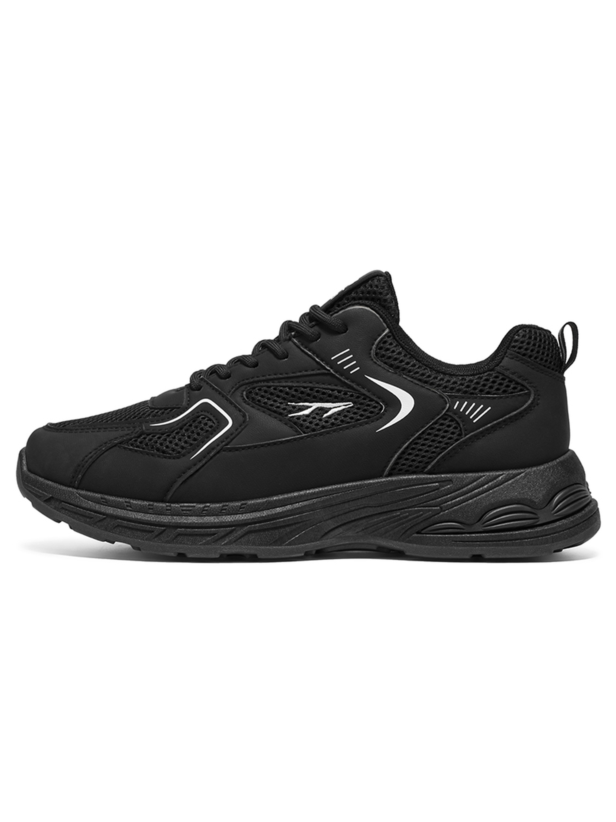 Men PU Textile Lace-Up Sneakers