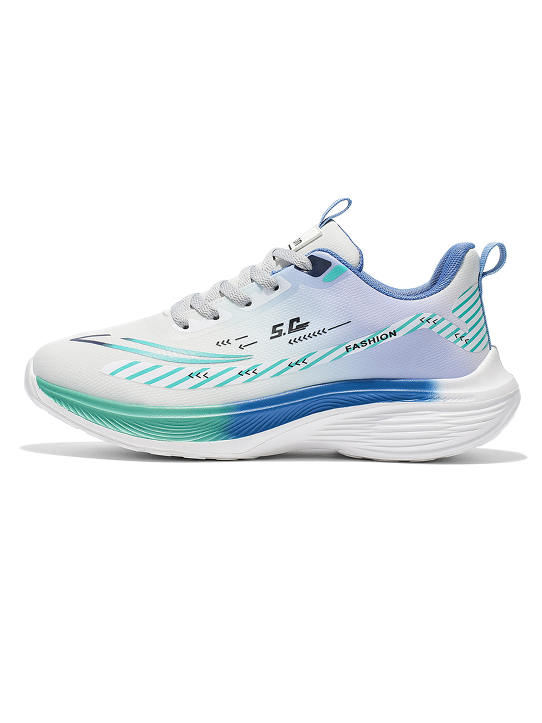 Men PU Lace-Up Sports Sneakers