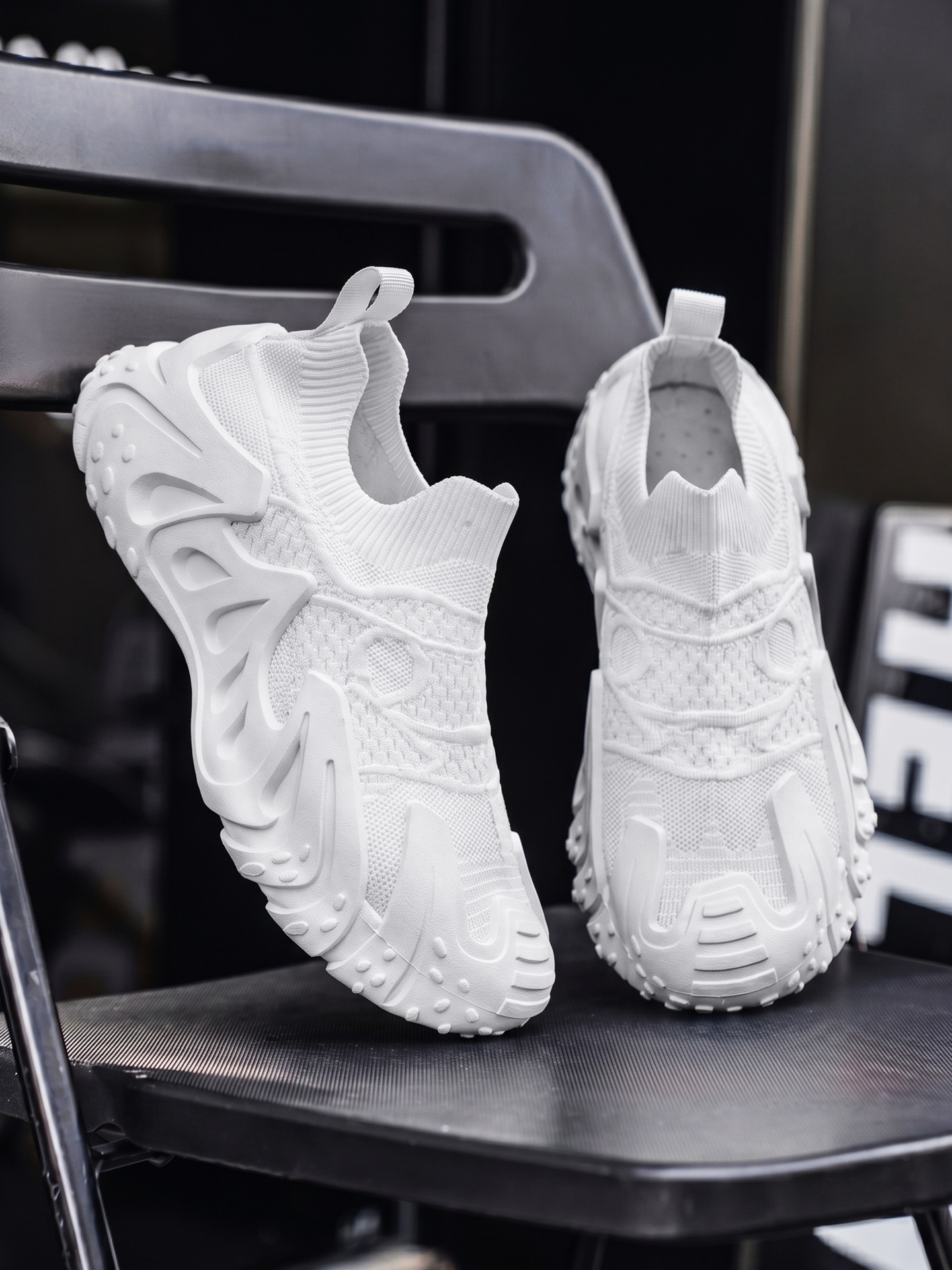 Men Textile Slip-On Chunky Sneakers