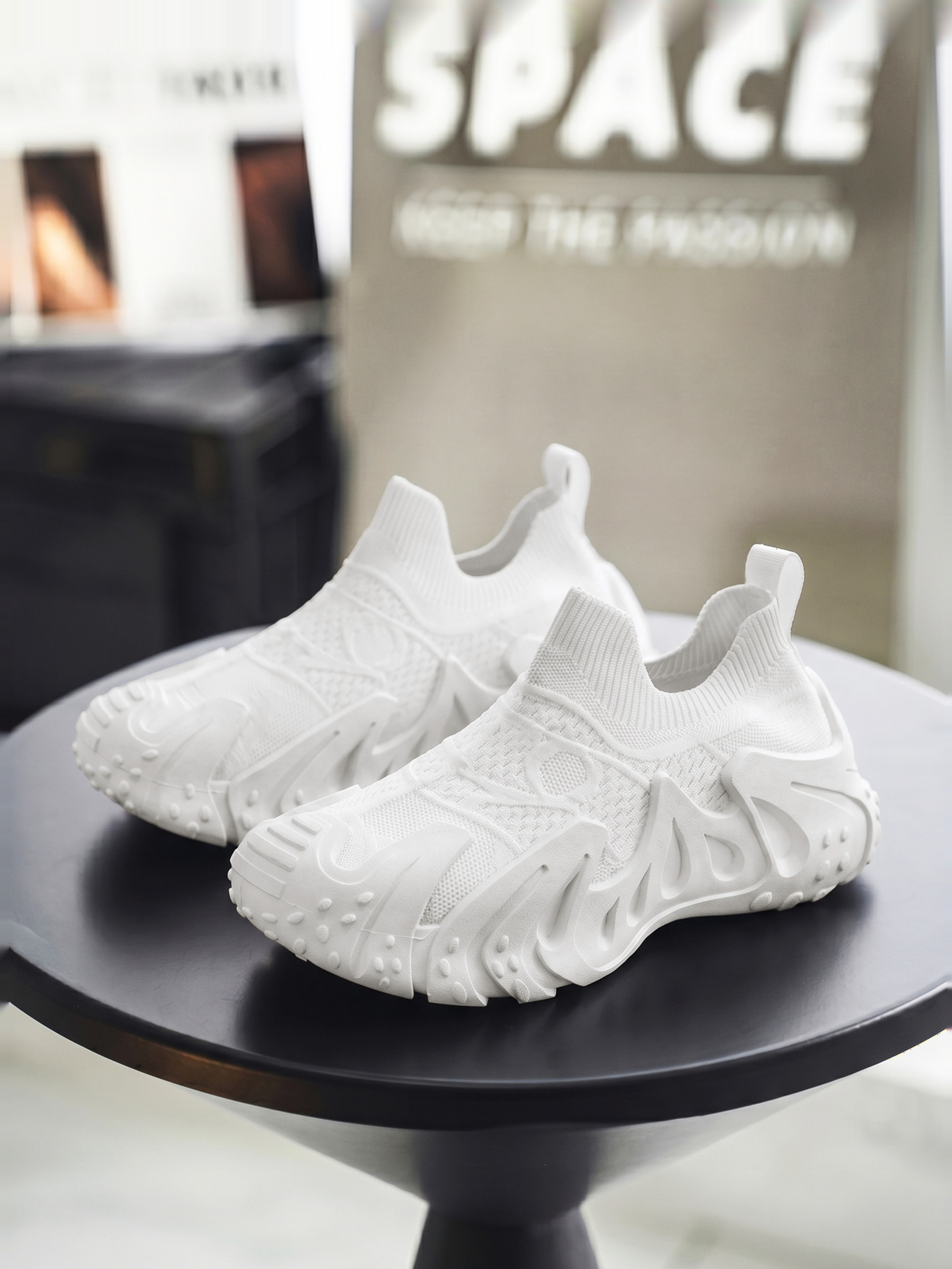 Men Textile Slip-On Chunky Sneakers