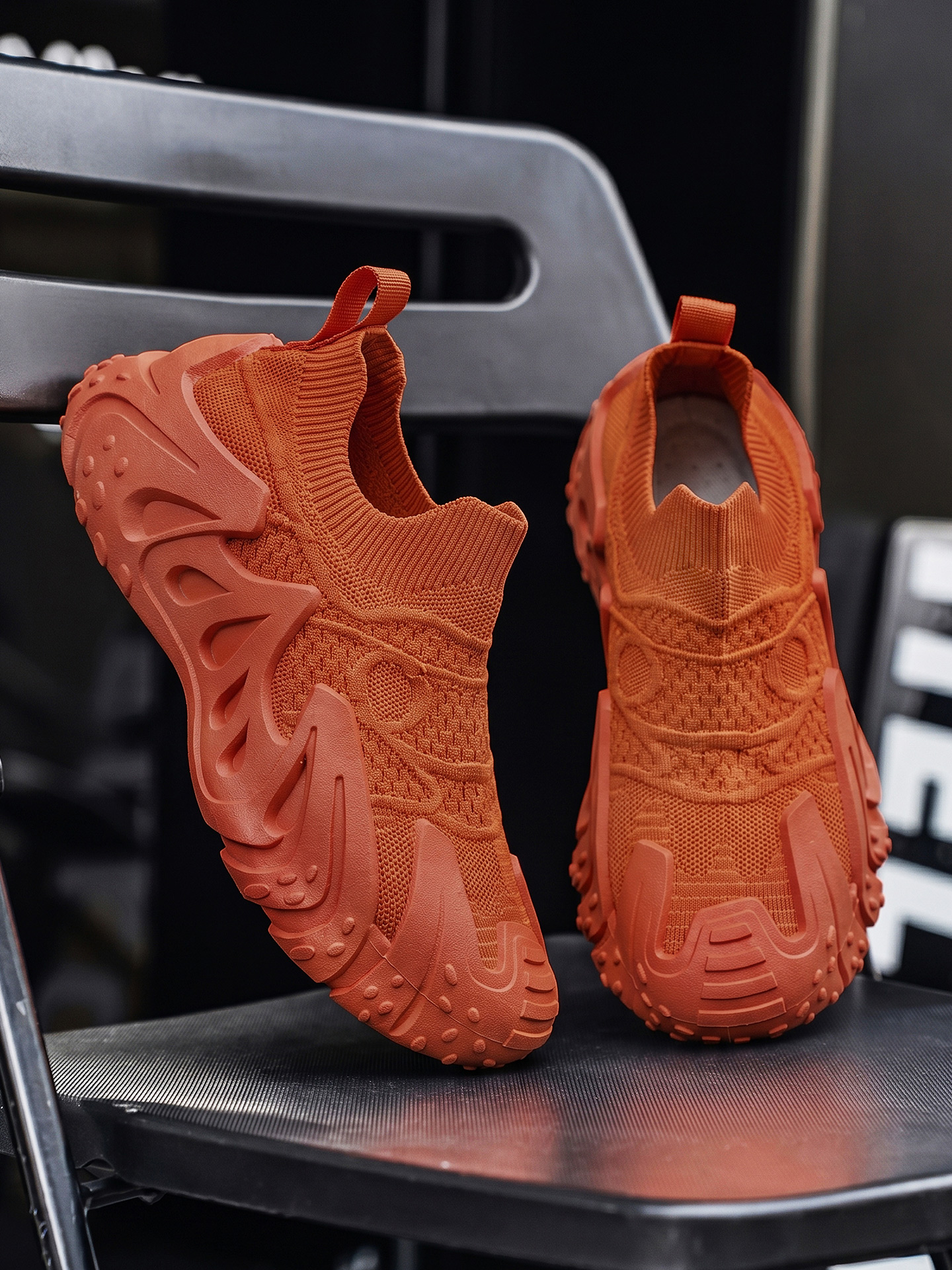 Men Textile Slip-On Chunky Sneakers