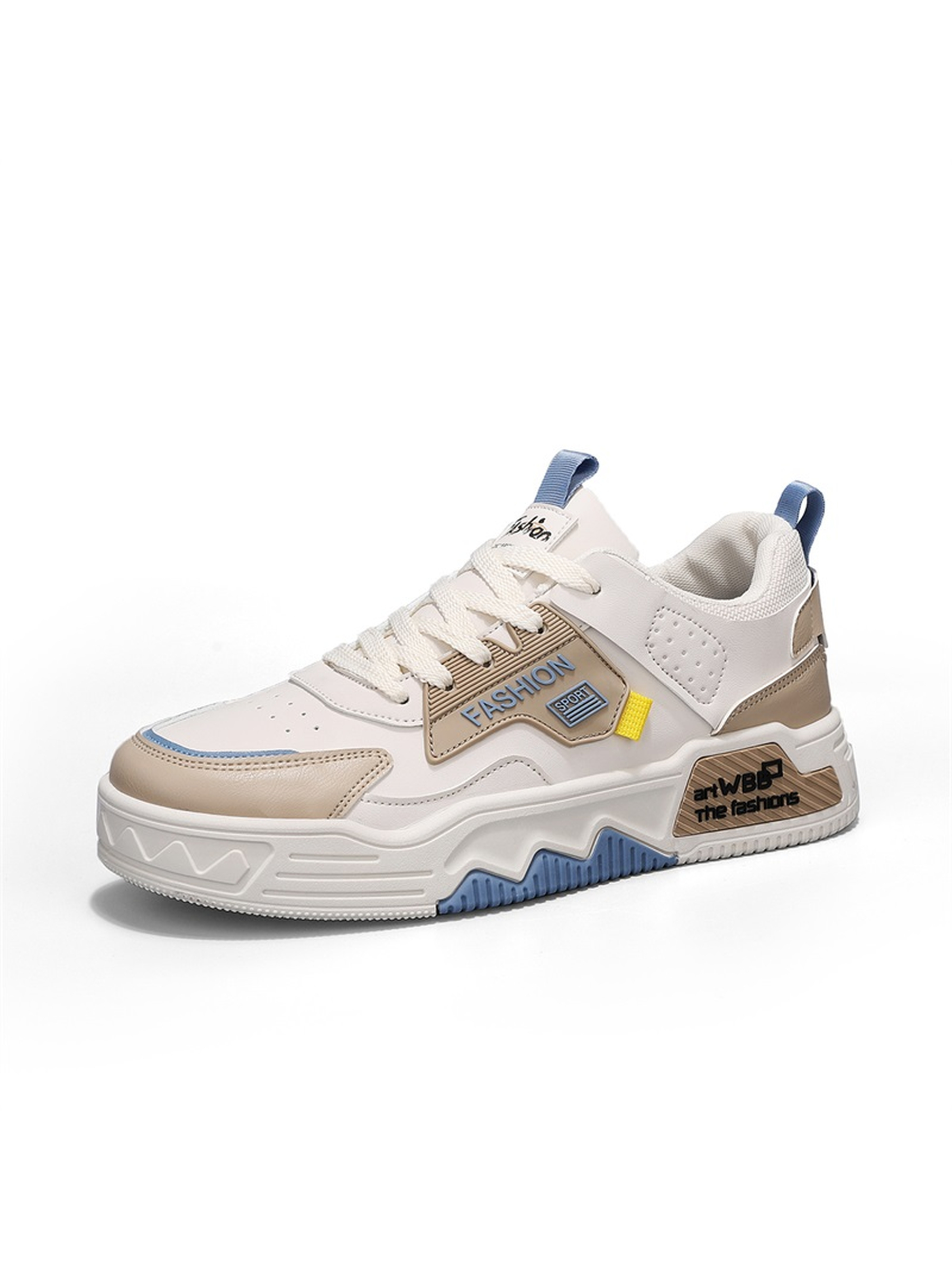Men PU Retro Lace-Up Sneakers