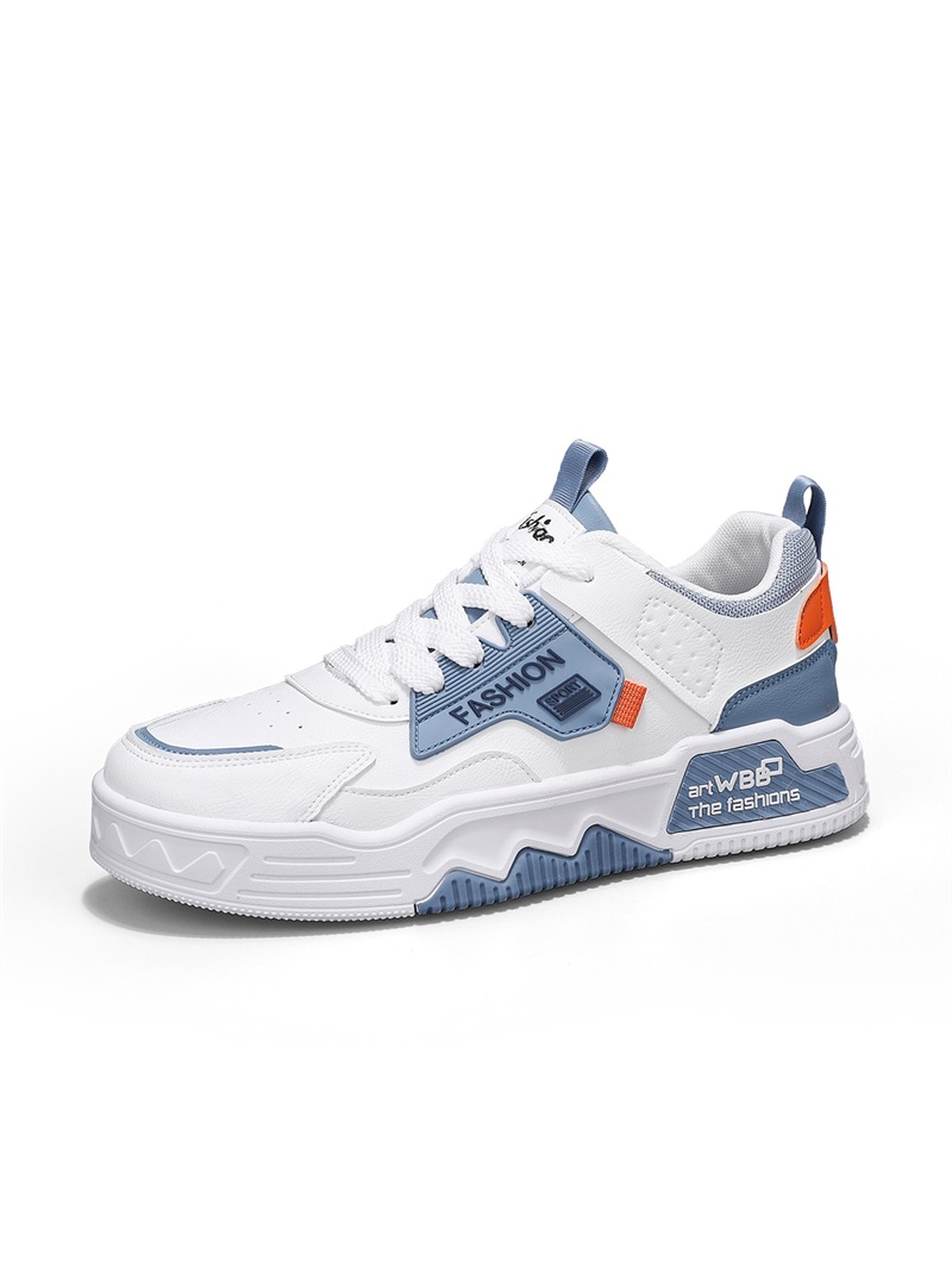 Men PU Retro Lace-Up Sneakers