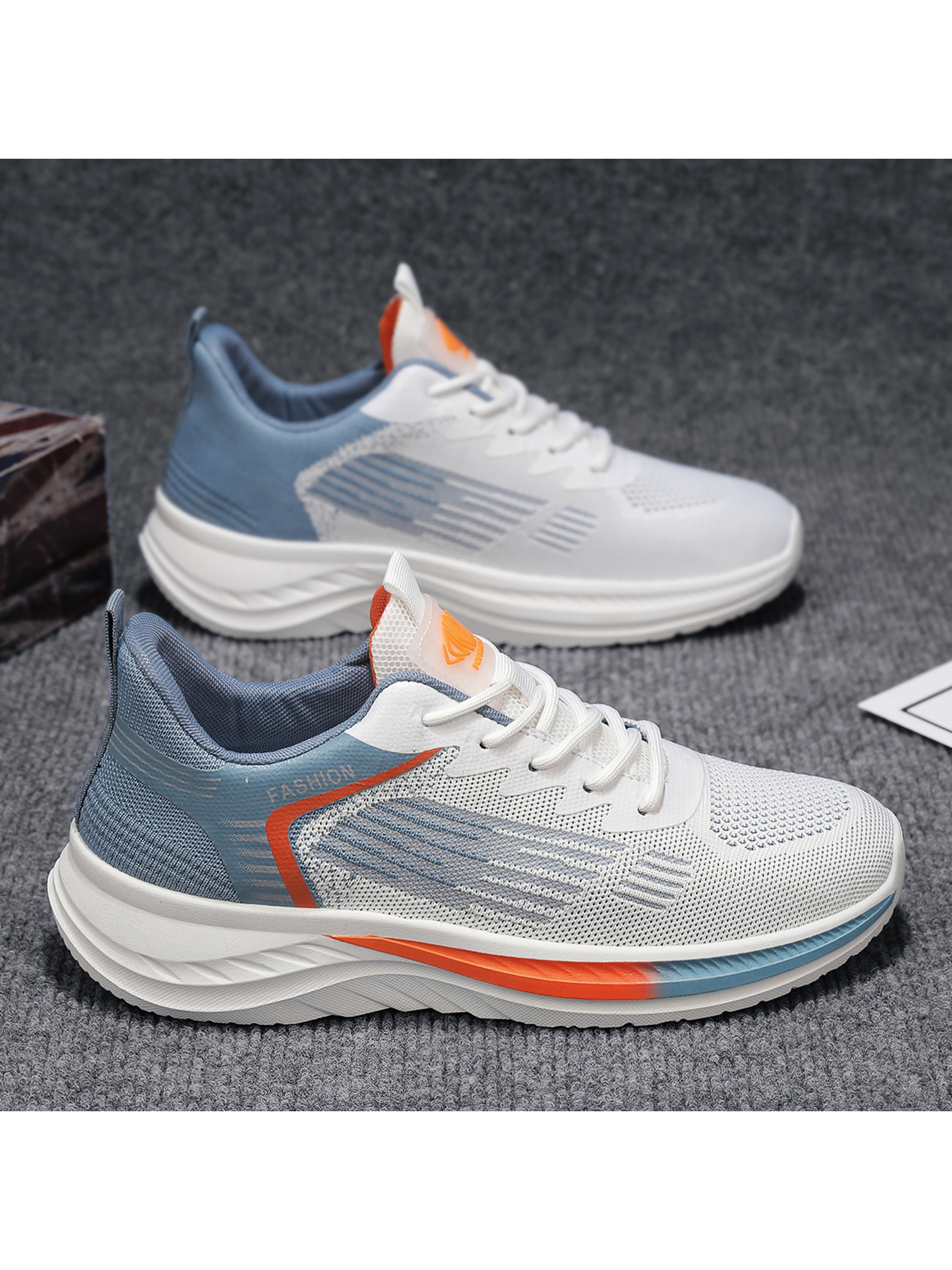 Men Textile Running Lace-Up Sneakers